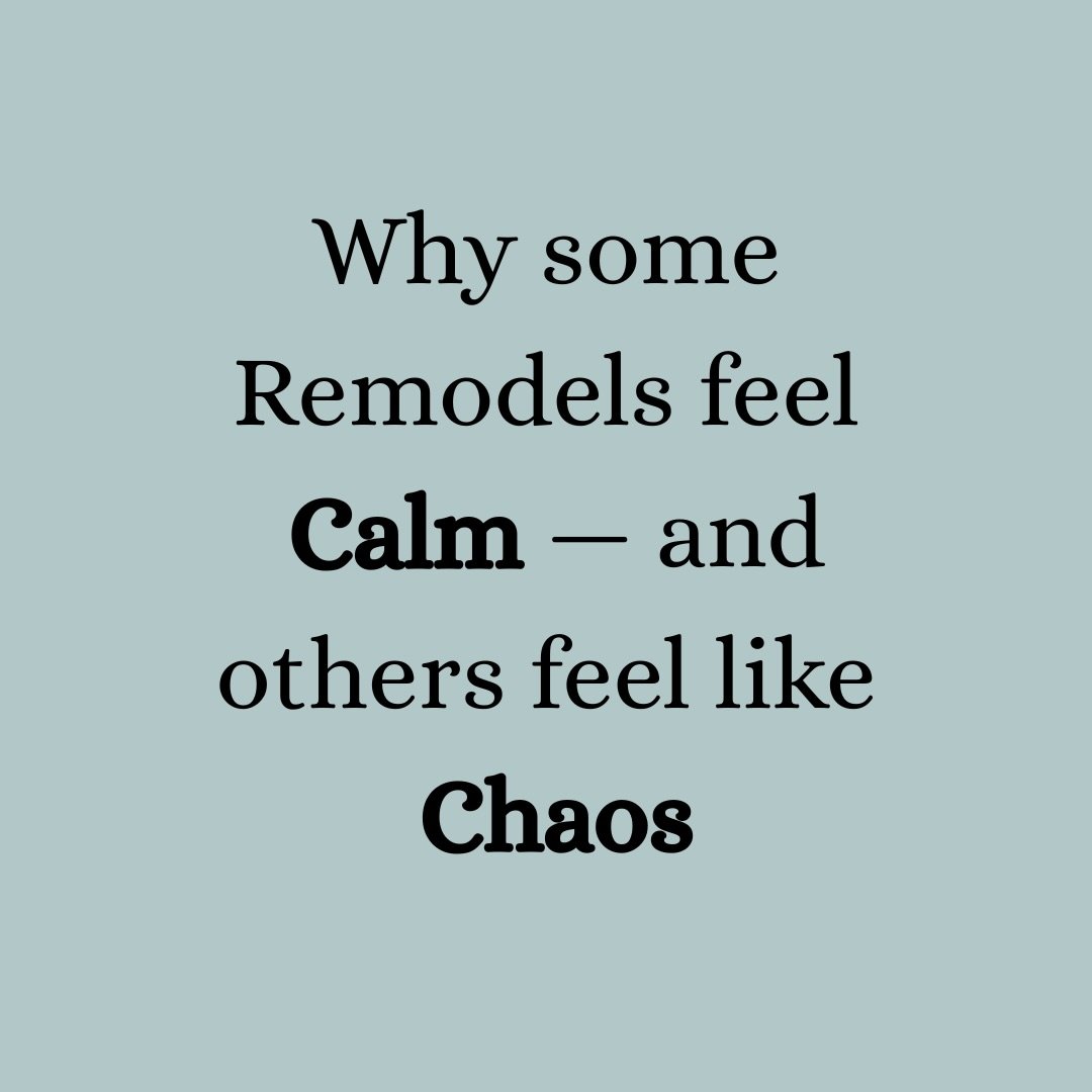 A remodel will never be completely stress-free.

But with strong communication, thoughtful planning, clear sequencing, and steady leadership, it should feel organized &ndash; not chaotic.

The process matters just as much as the finished result.

Peo