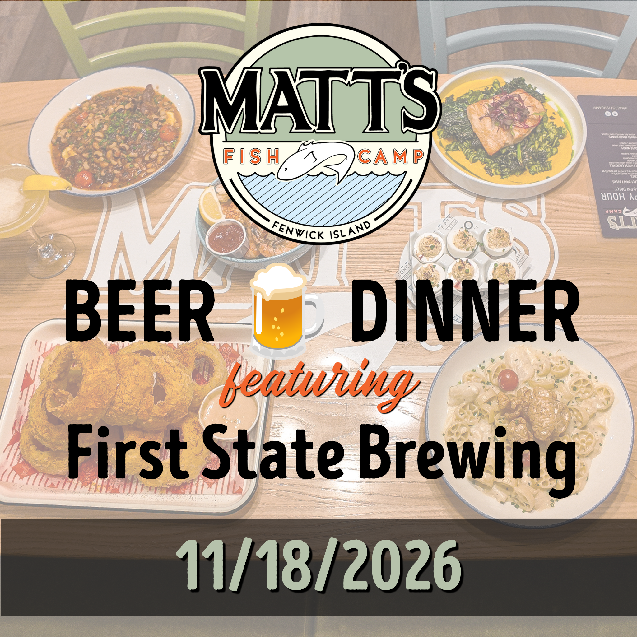 11/18/26 🍺 First State Brewing Beer Dinner