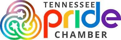 Tennessee Pride Chamber logo with colorful circular design and rainbow-colored text.