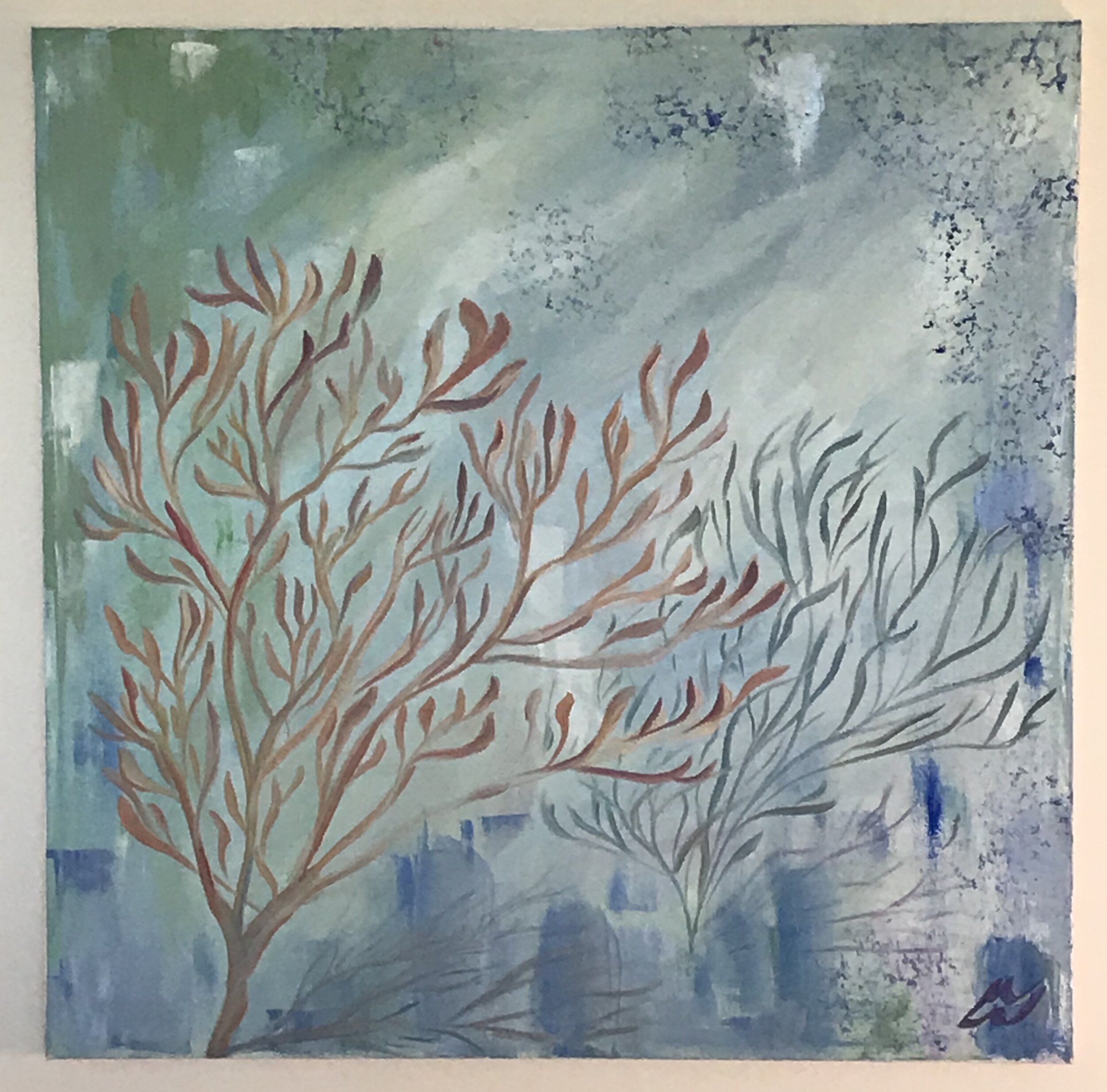 Under Water II, 20" x 20"