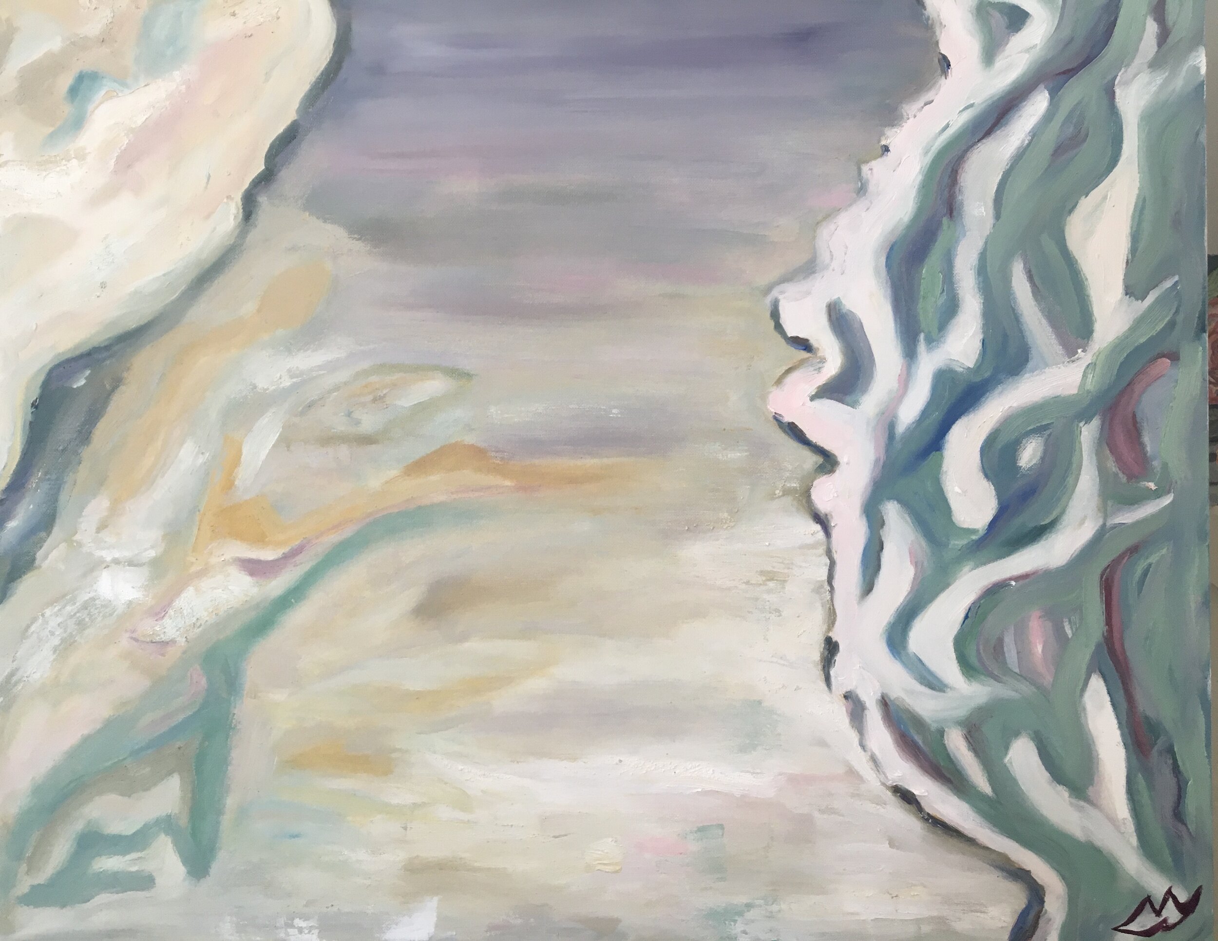 Mirror, Water 30" x 24"