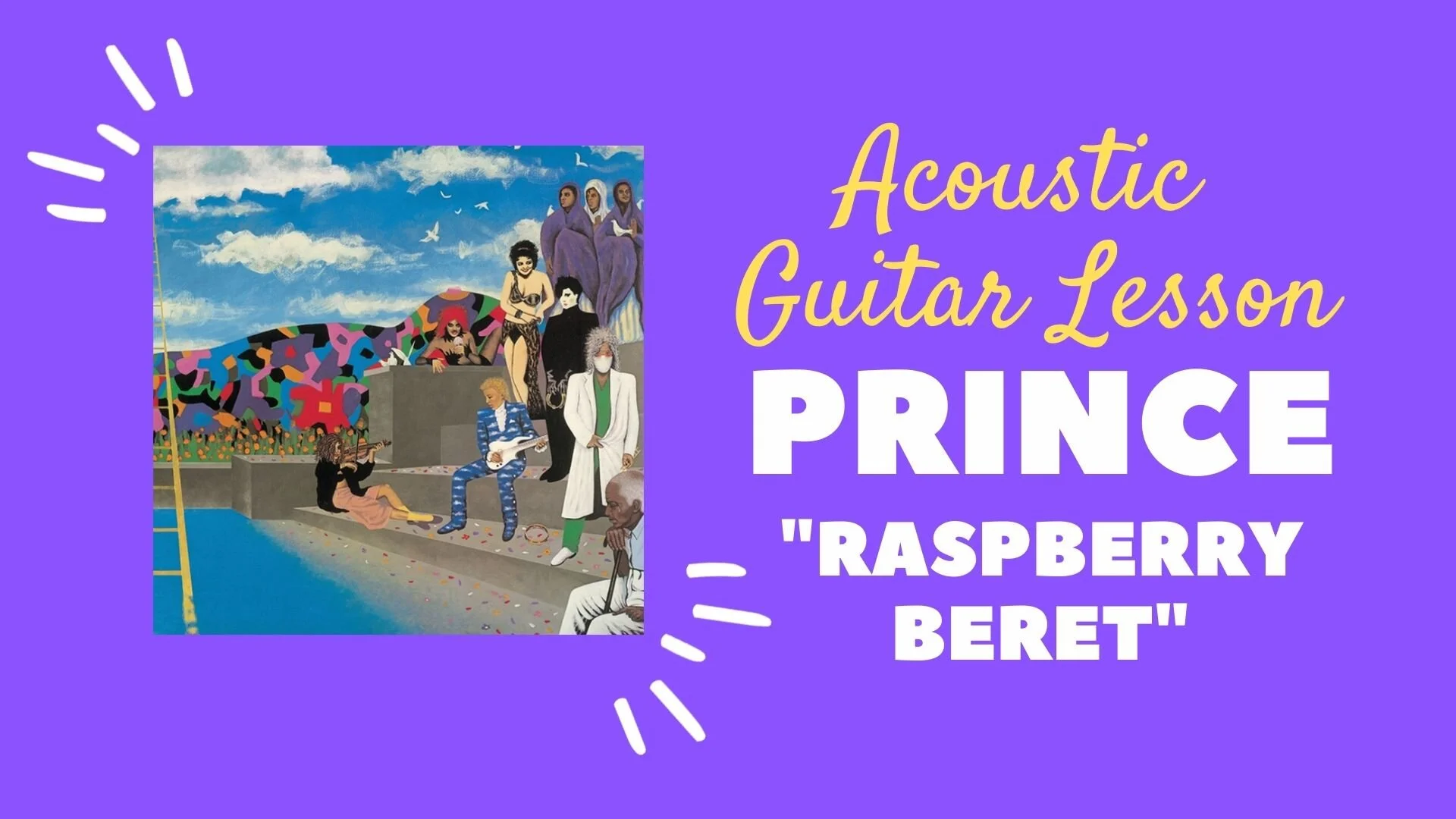 Prince - "Raspberry Beret" - Acoustic Guitar Lesson
