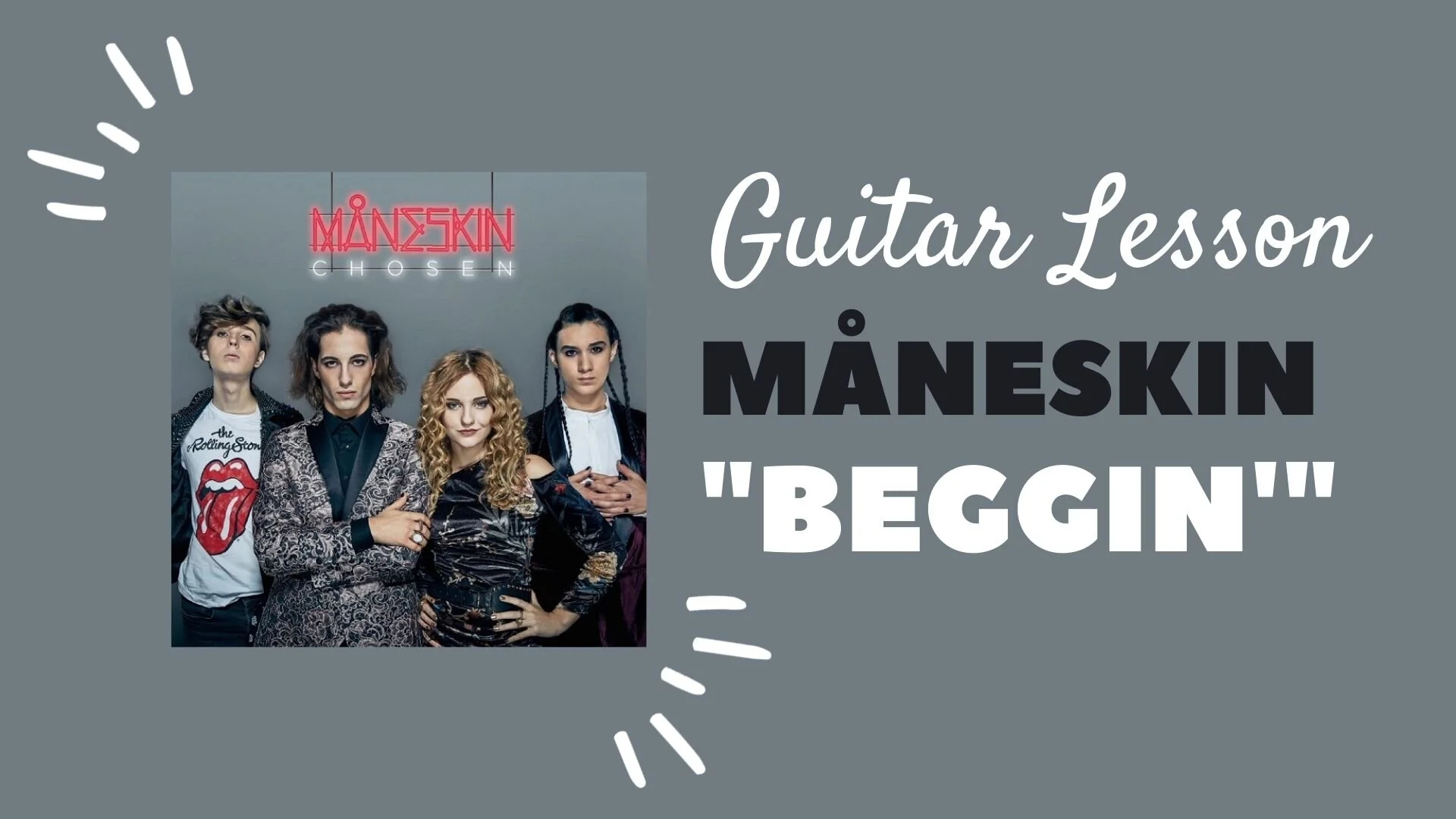 Måneskin - "Beggin'" - Guitar Lesson