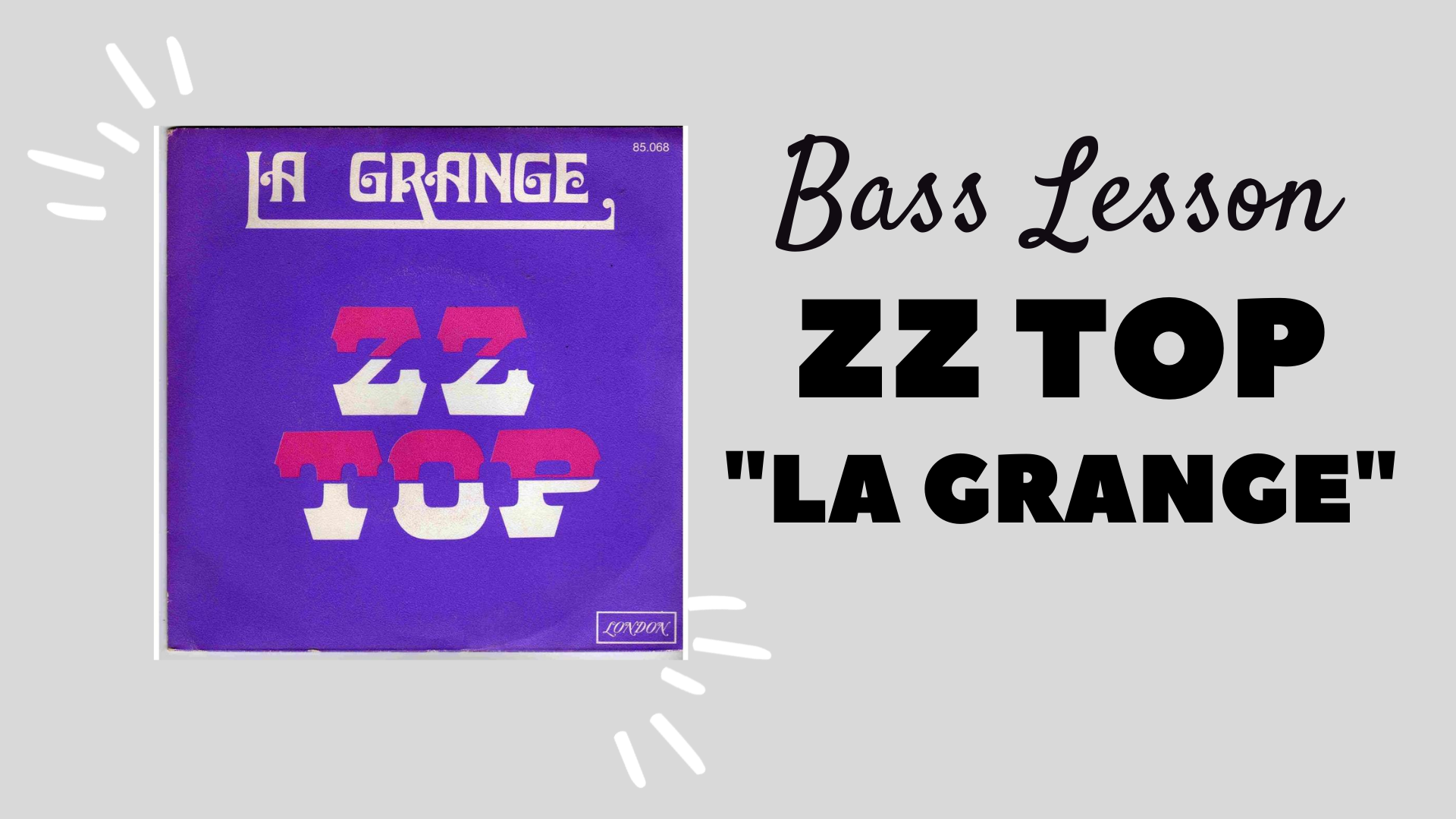 R.I.P. Dusty Hill. ZZ Top - La Grange - Bass Lesson