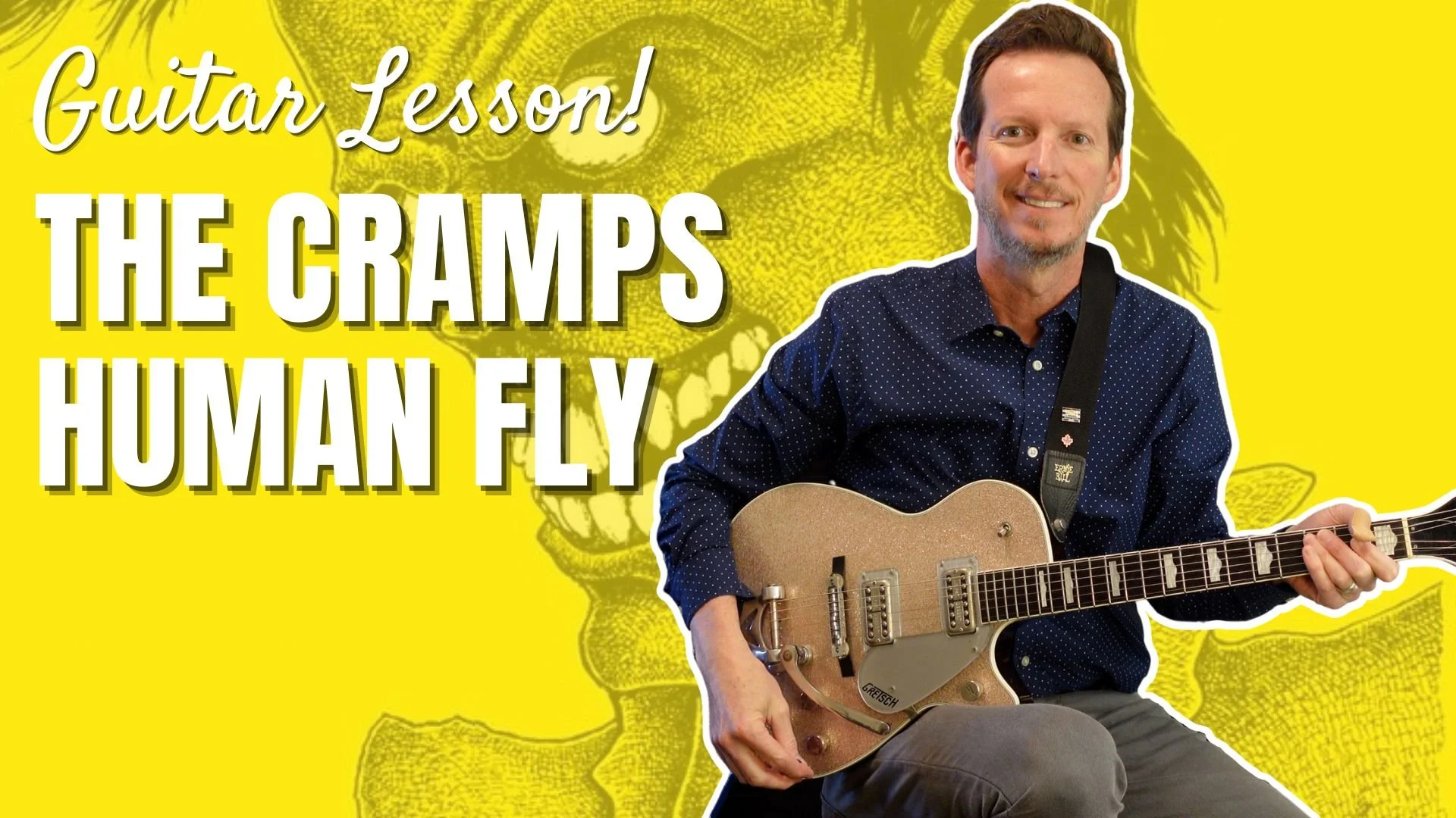 The Cramps - Human Fly - Guitar Lesson &amp; Tutorial