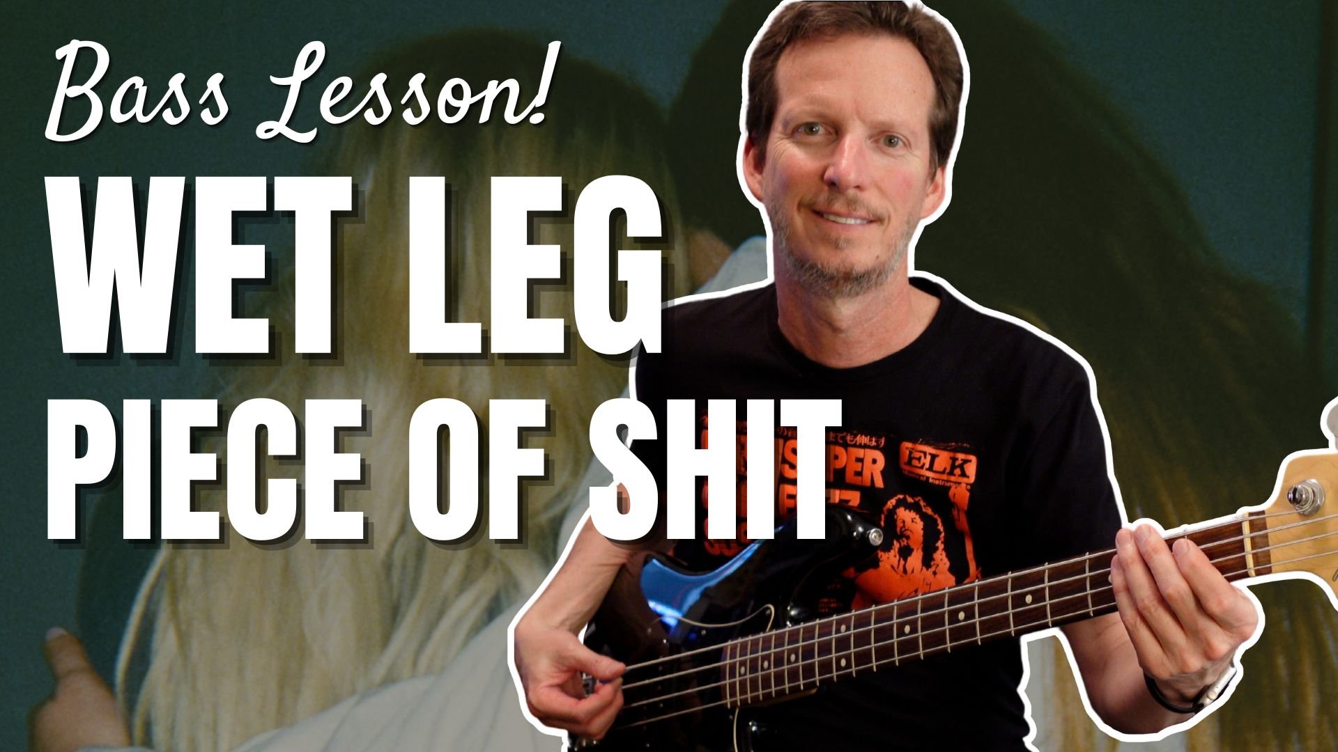 Wet Leg - Piece of Shit - Bass Lesson and Tutorial