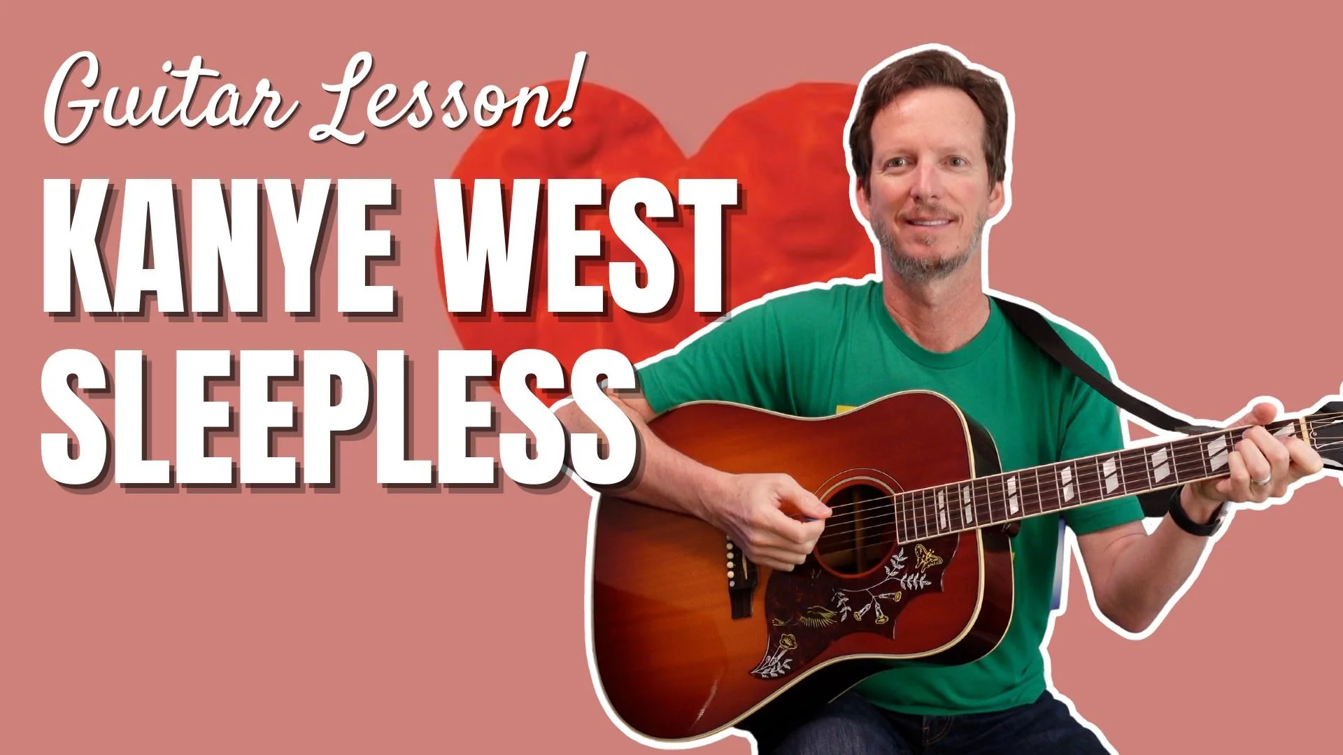 Kanye West - Sleepless - Guitar Lesson and Tutorial