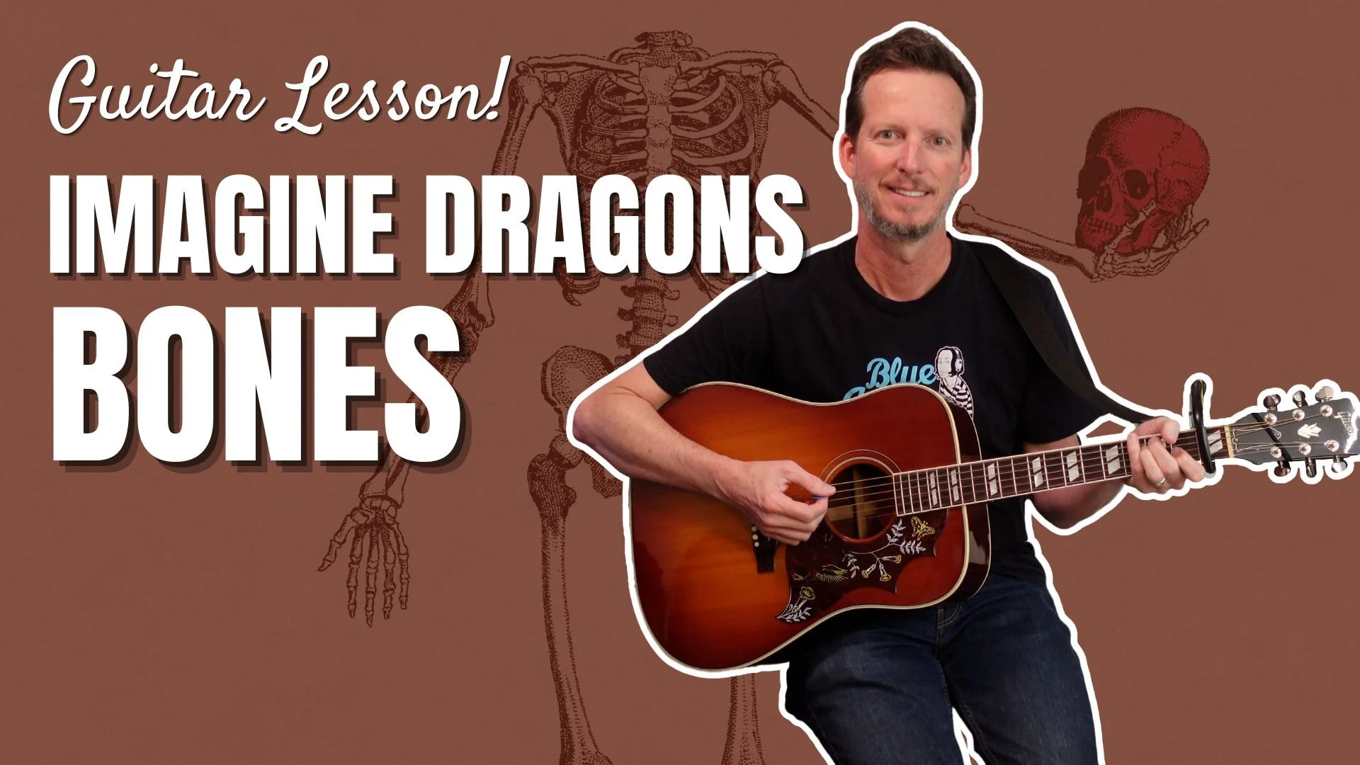 Imagine Dragons - Bones - Guitar Lesson and Tutorial