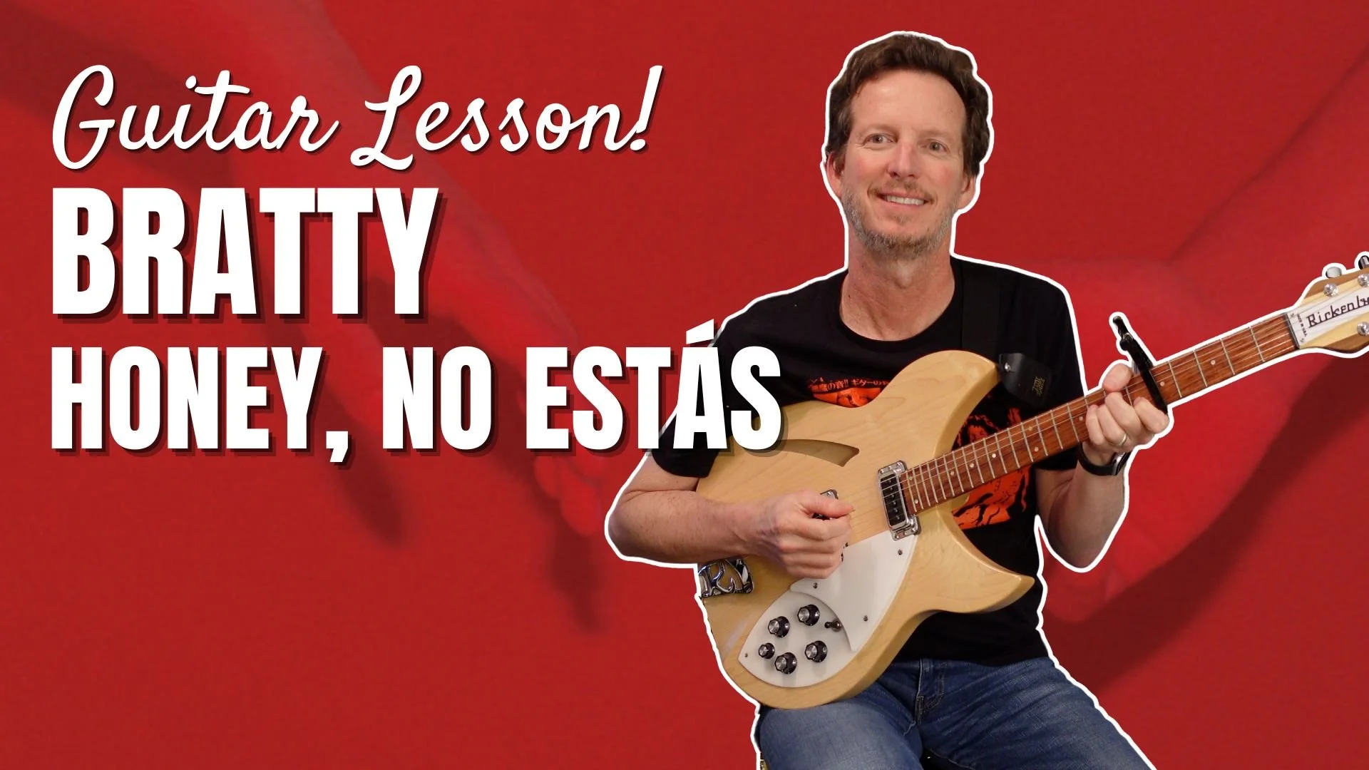 Bratty - Honey, No Estás - Guitar Lesson and Tutorial