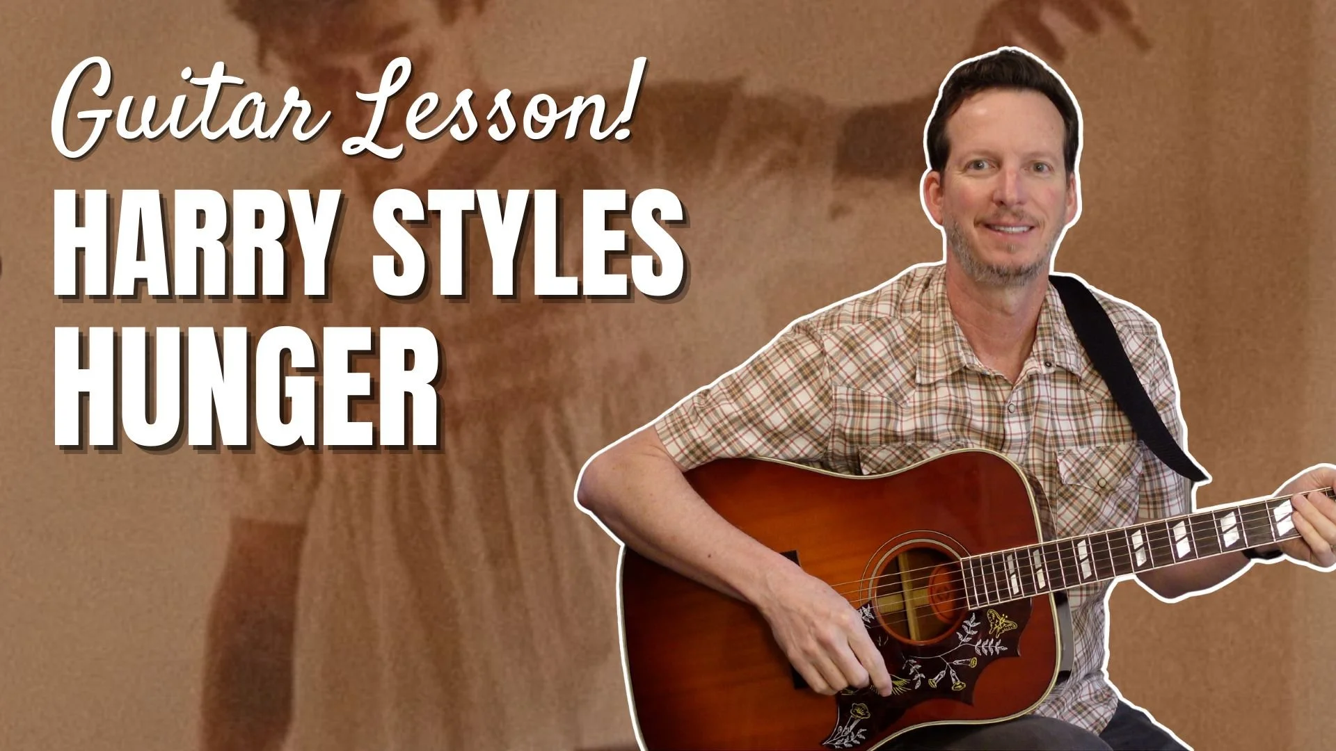 UNRELEASED TRACK! - Harry Styles - Hunger - Guitar Lesson &amp; Tutorial