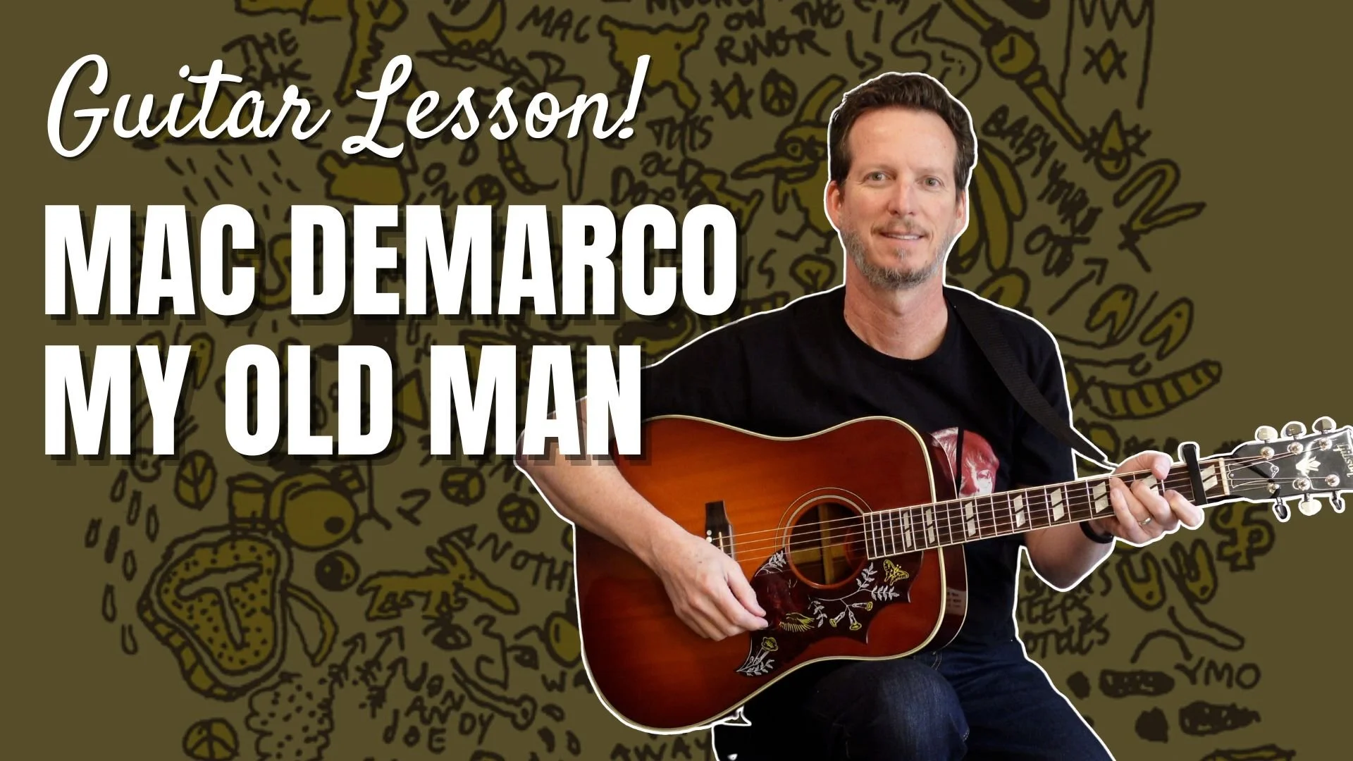Mac DeMarco - My Old Man - Guitar Lesson and Tutorial
