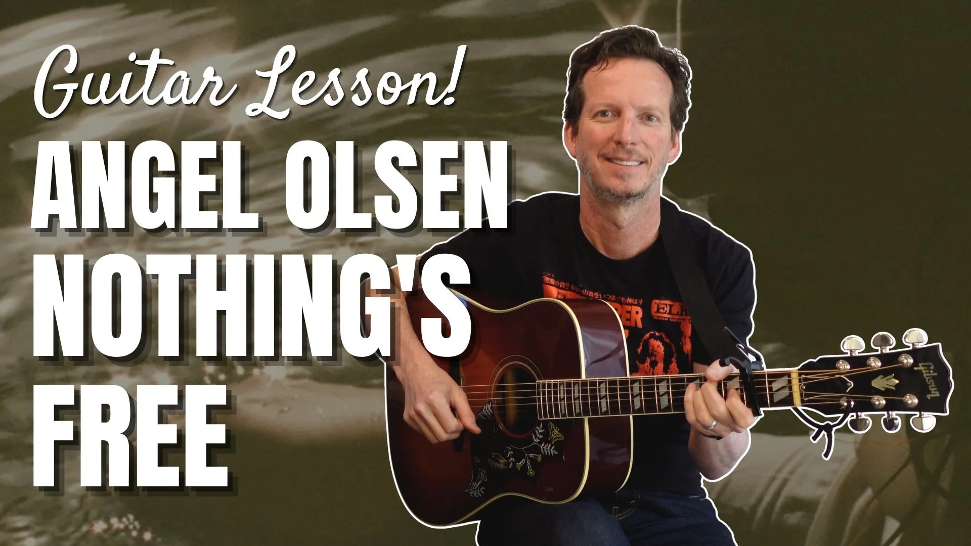 Angel Olsen - Nothing's Free - Guitar Lesson and Tutorial