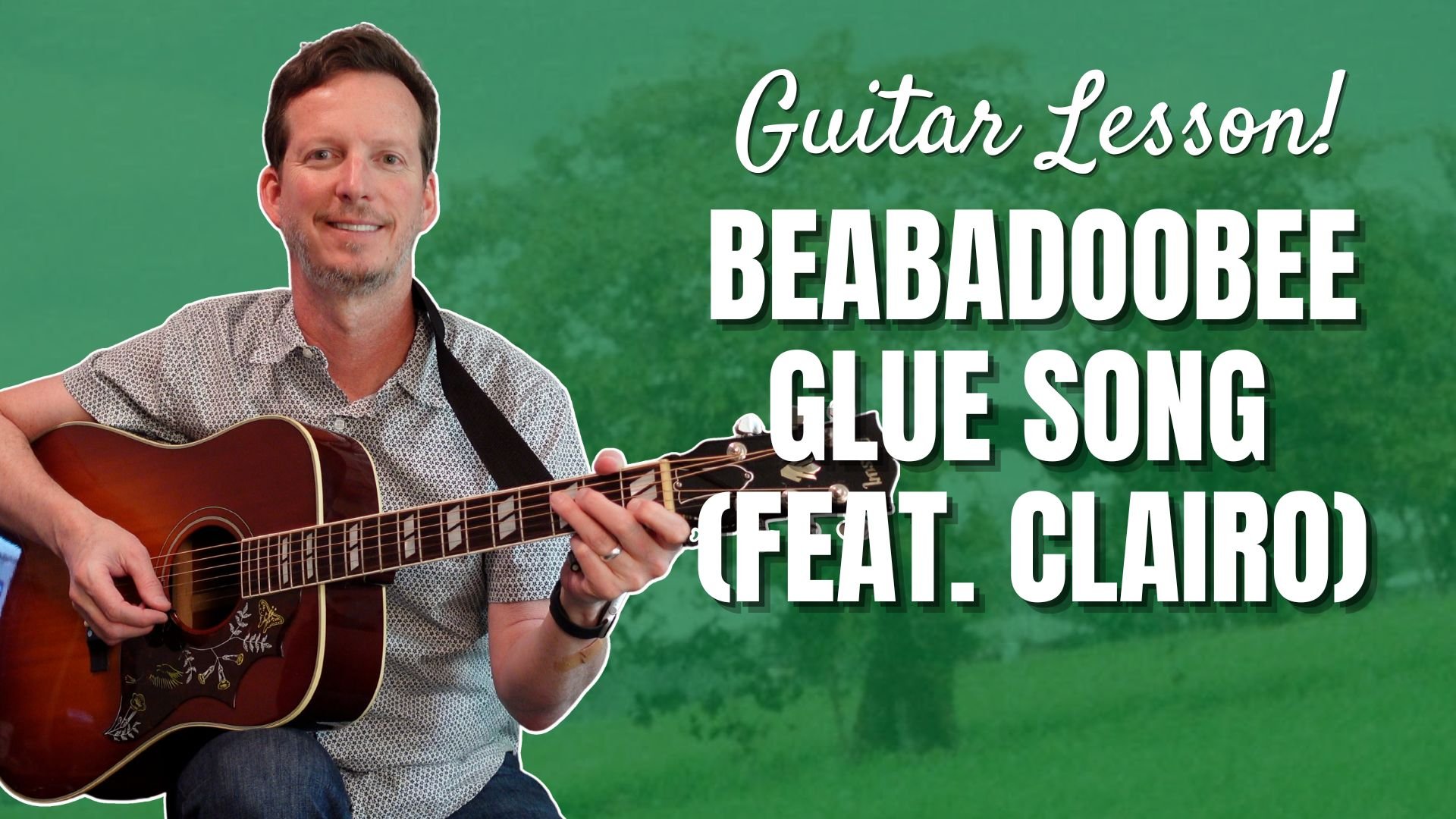 beabadoobee - Glue Song (feat. Clairo) - Guitar Lesson and Tutorial