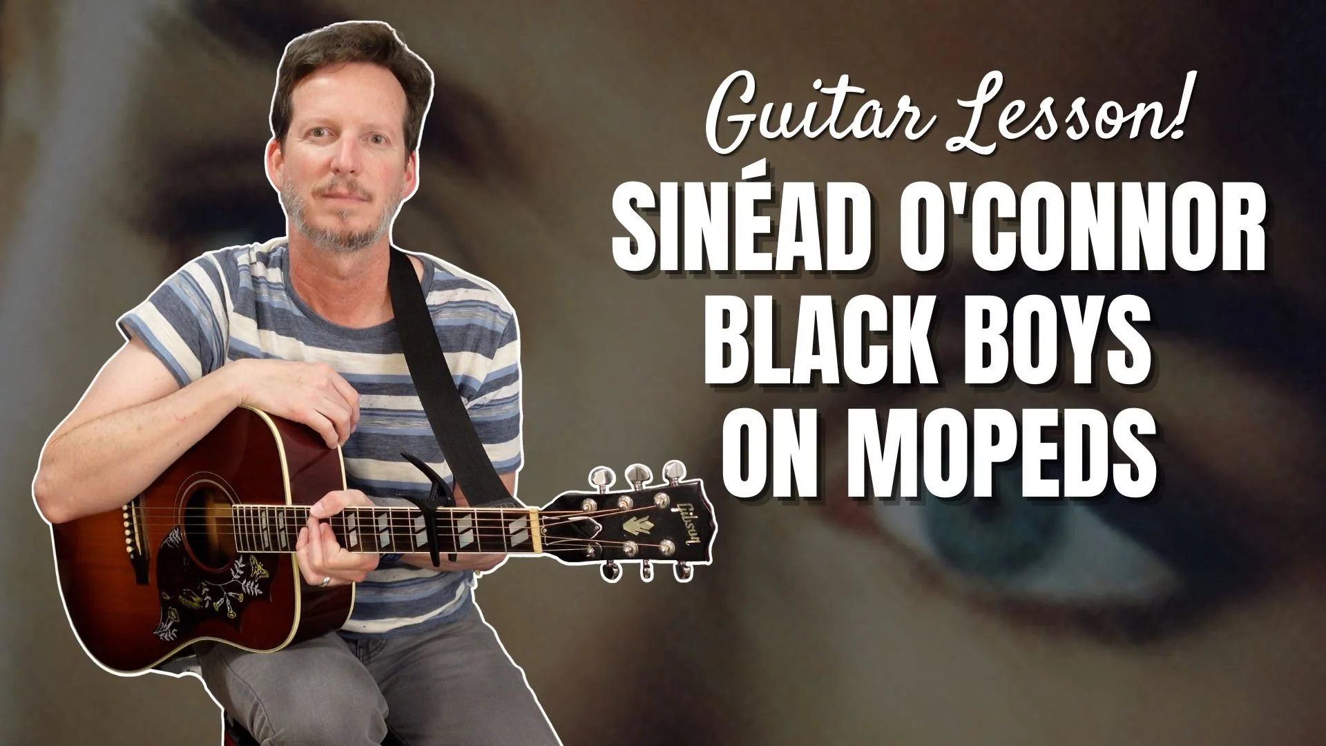 Sinéad O'Connor - Black Boys On Mopeds - Guitar Lesson and Tutorial