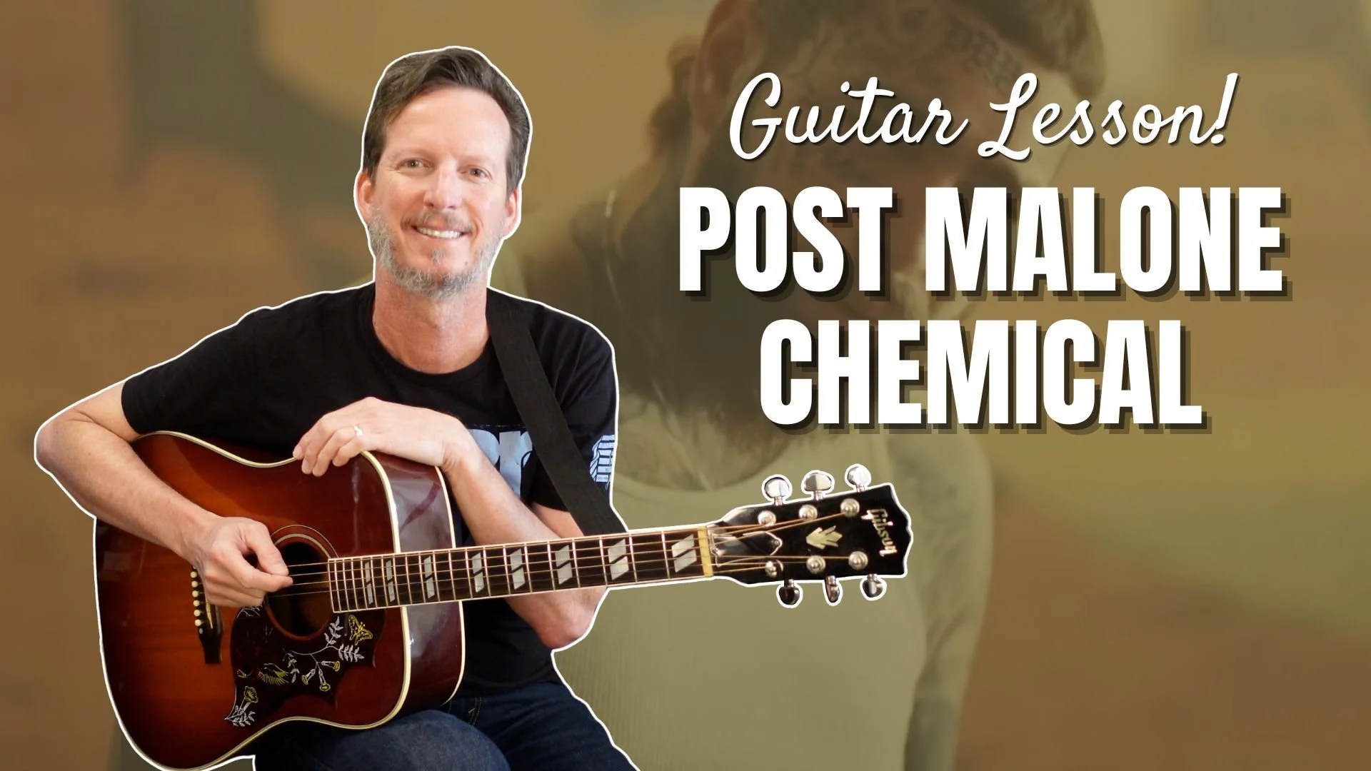 Post Malone - Chemical - Guitar Lesson and Tutorial