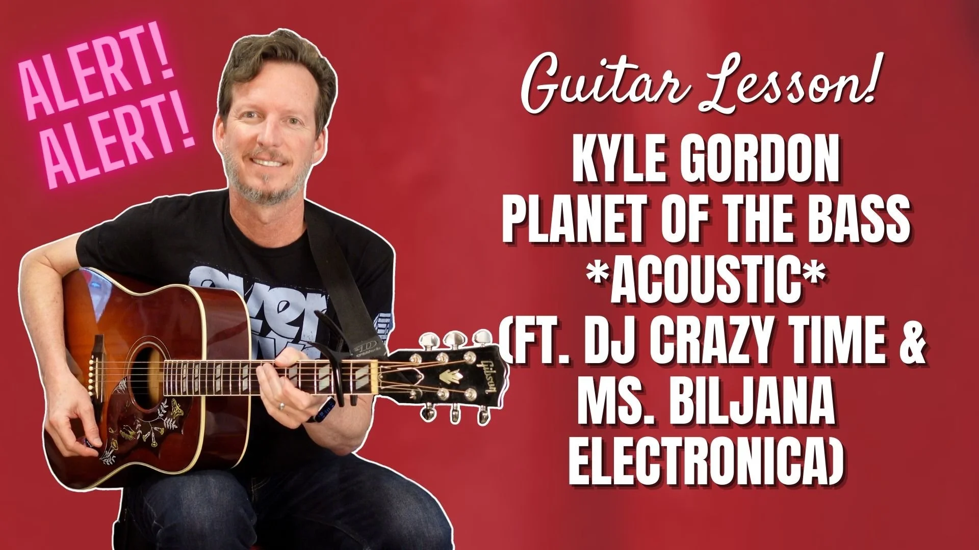 Kyle Gordon - Planet of the Bass - ACOUSTIC COVER - (ft. DJ Crazy Time &amp; Ms Biljana Electronica)