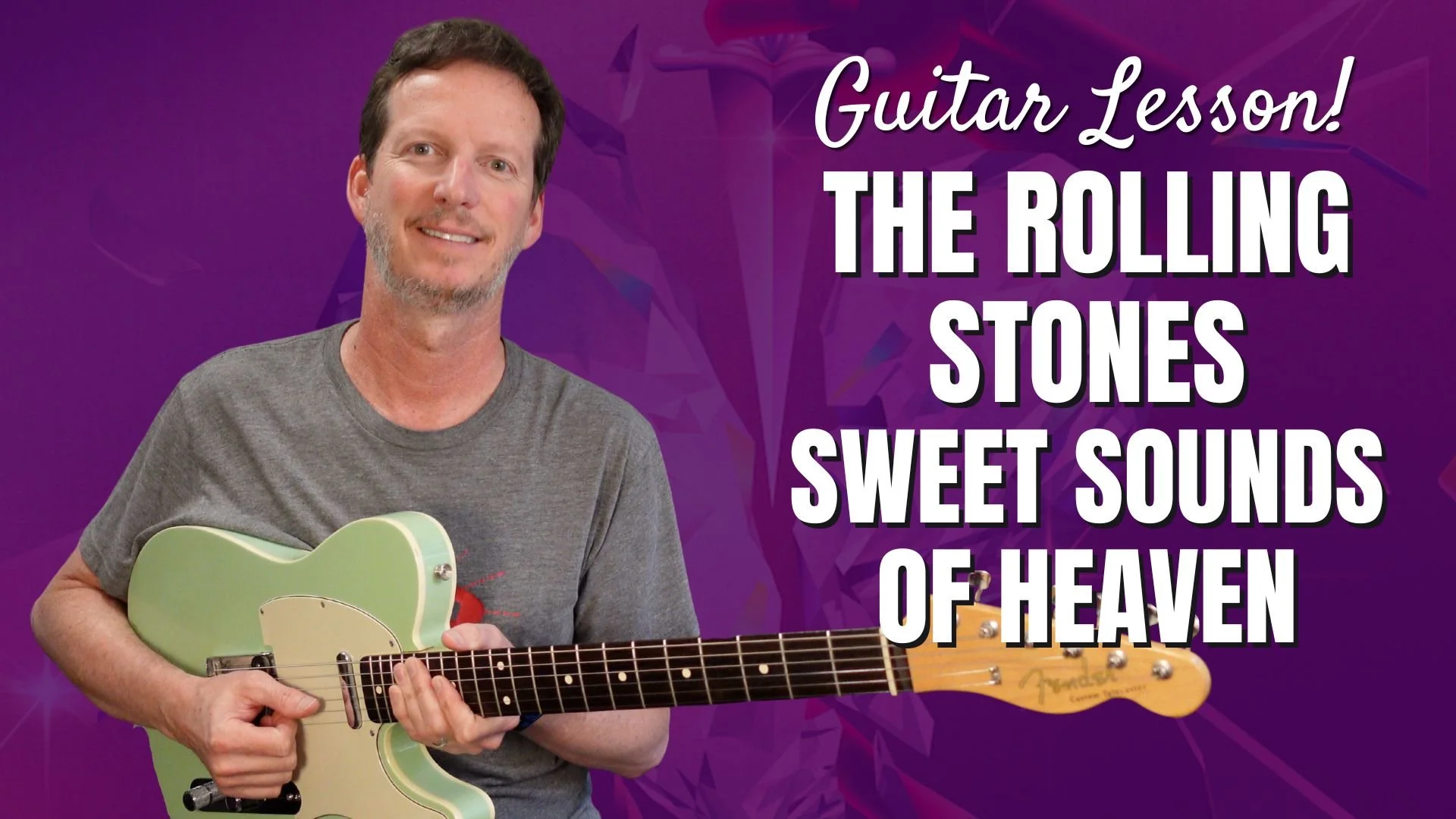 The Rolling Stones &amp; Lady Gaga- Sweet Sounds of Heaven - Guitar Lesson and Tutorial