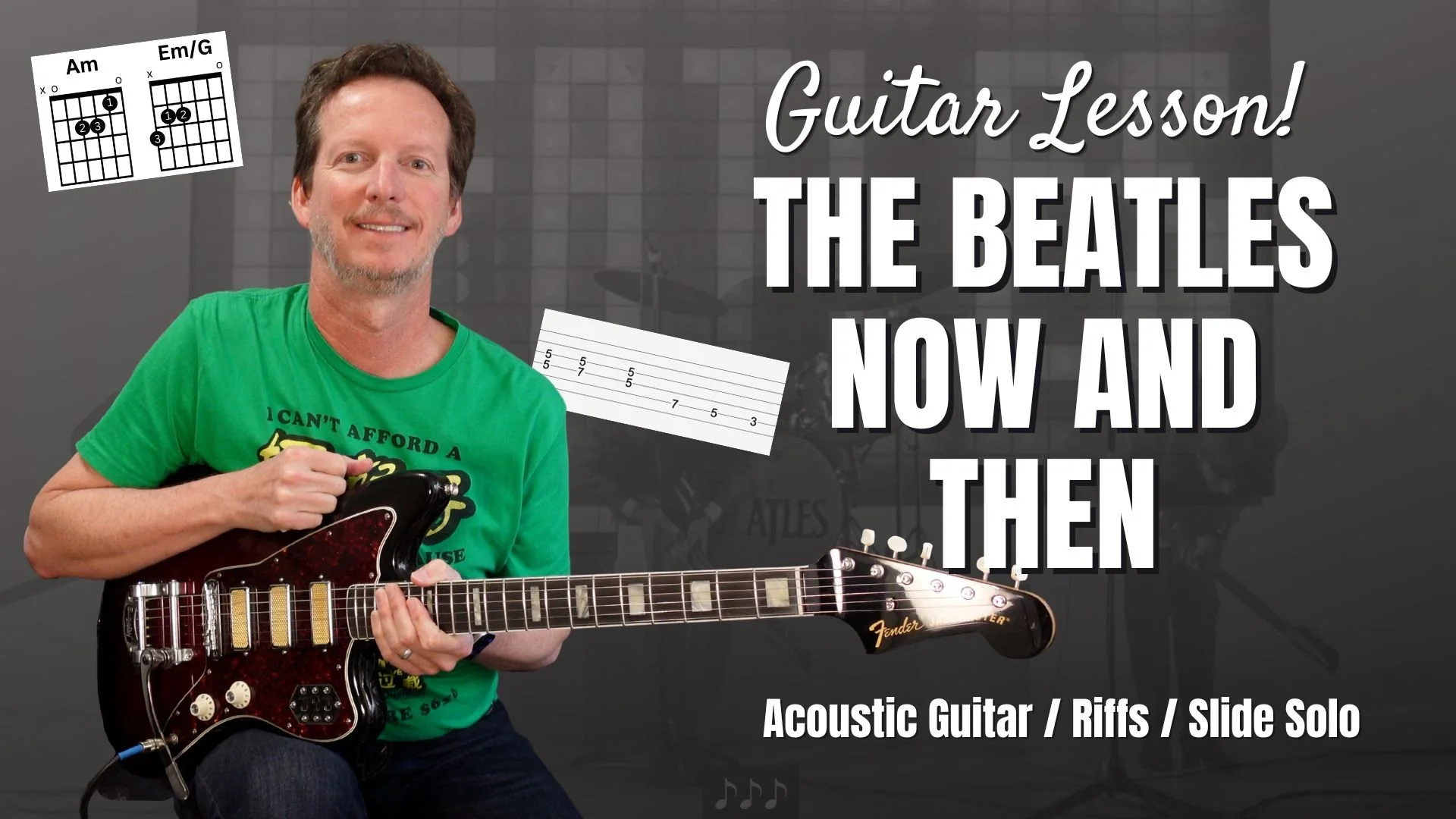 The Beatles - Now and Then - UPDATED! ACOUSTIC, ELECTRIC and SLIDE Parts! Guitar Lesson &amp; Tutorial
