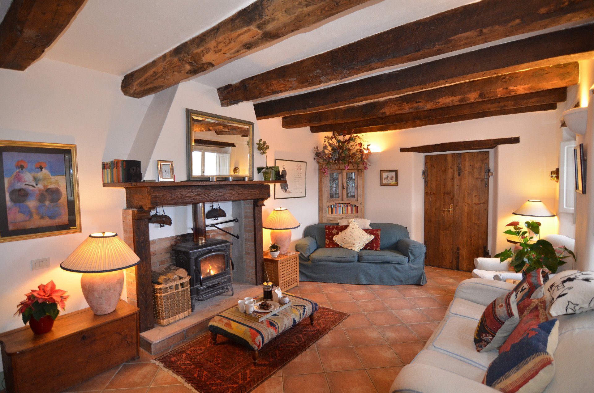 Living Room at Col di Lavacchio Tuscany Italy (Copy)