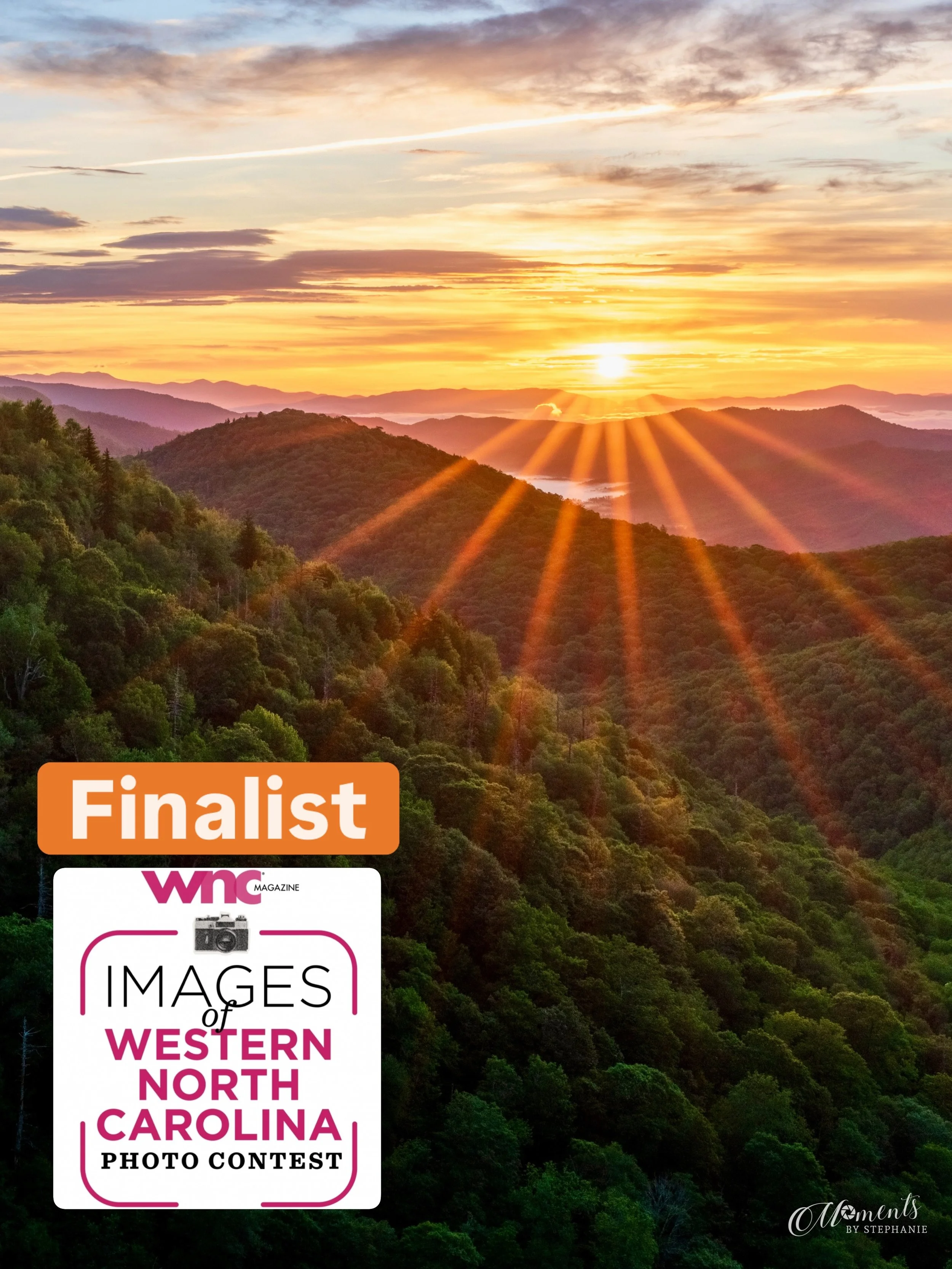 🌟🌟Thrilled to announce I am once again a finalist in the annual @wncmagazine photo contest! 🌟🌟
That&rsquo;s 2 years in a row! 📸

This photo, Awakening Appalachia, from the Pisgah Forest area, was selected for the finals and will be printed in th