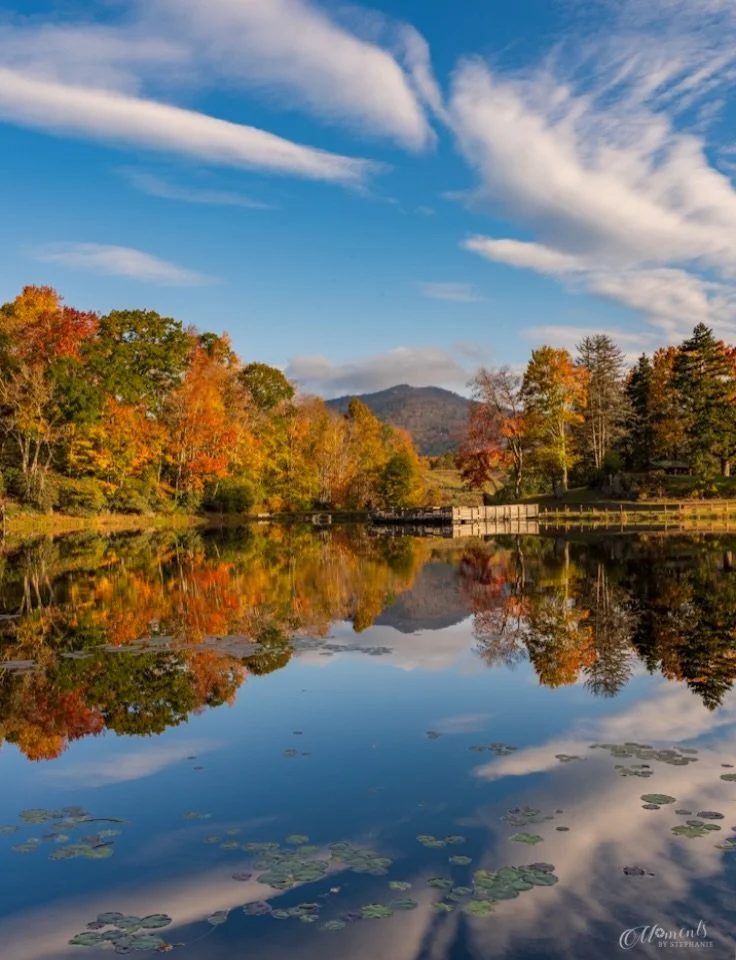 A Reflection of Fall 🍂

I visited Wildcat Lake in Banner Elk earlier this summer to photograph the water lilies, but I knew I wanted to return when autumn began painting the mountains with color.

I wasn&rsquo;t disappointed with my return trip! 😍
