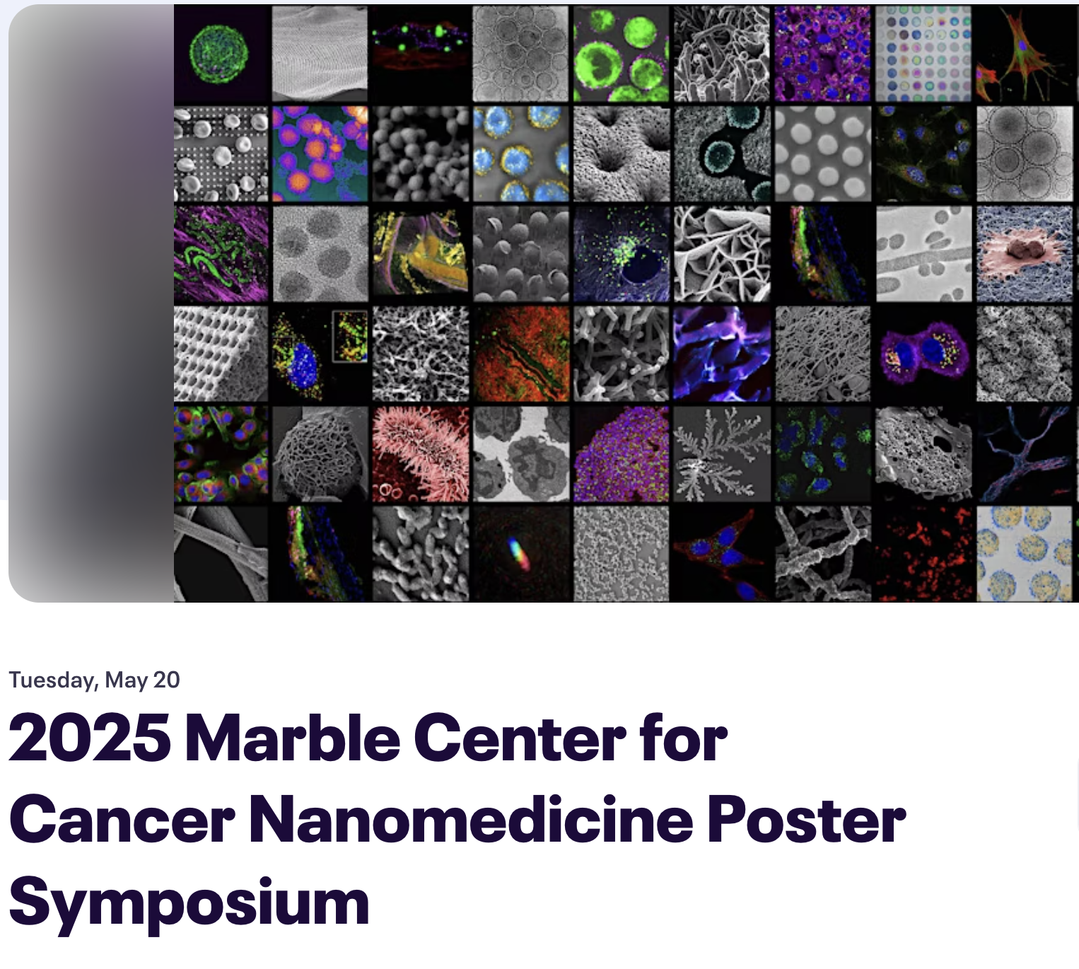 Register for our annual poster symposium (May 20, 3:30-5:30pm)