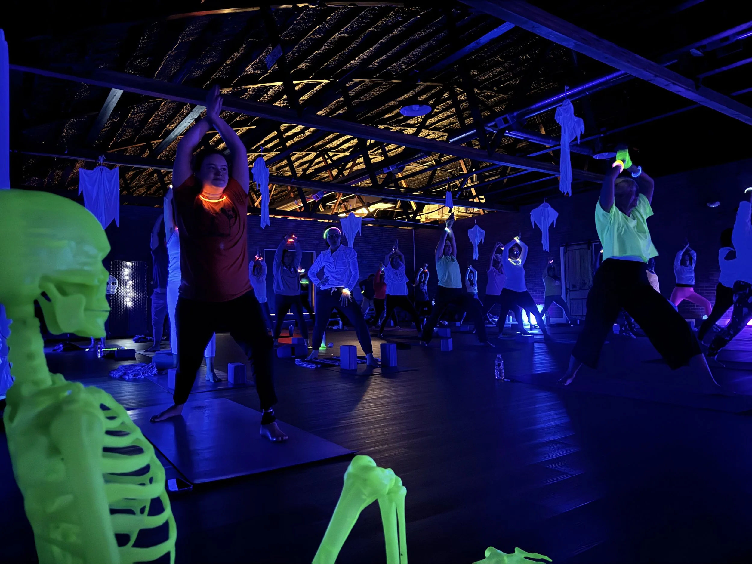 A Spooktacular Jaya Tradition: Blacklight Yoga &amp; Farm-to-Table