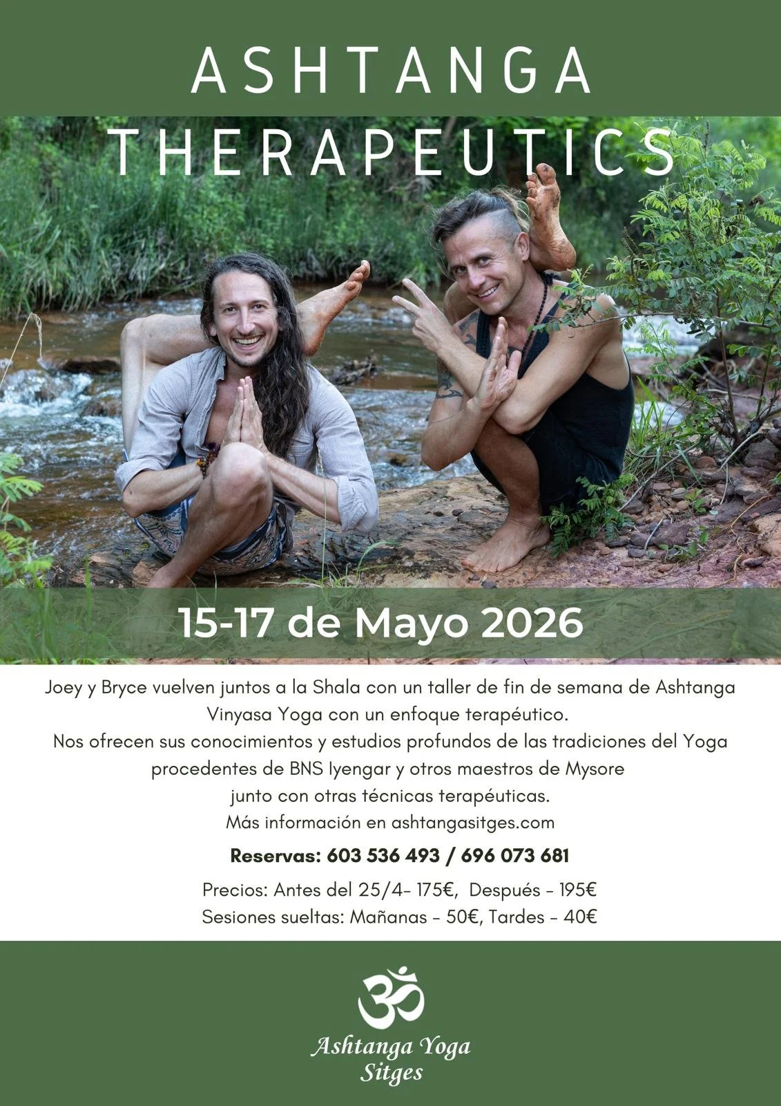 Ashtanga Therapeutics Sitges with Joey Paz & Bryce Delbridge