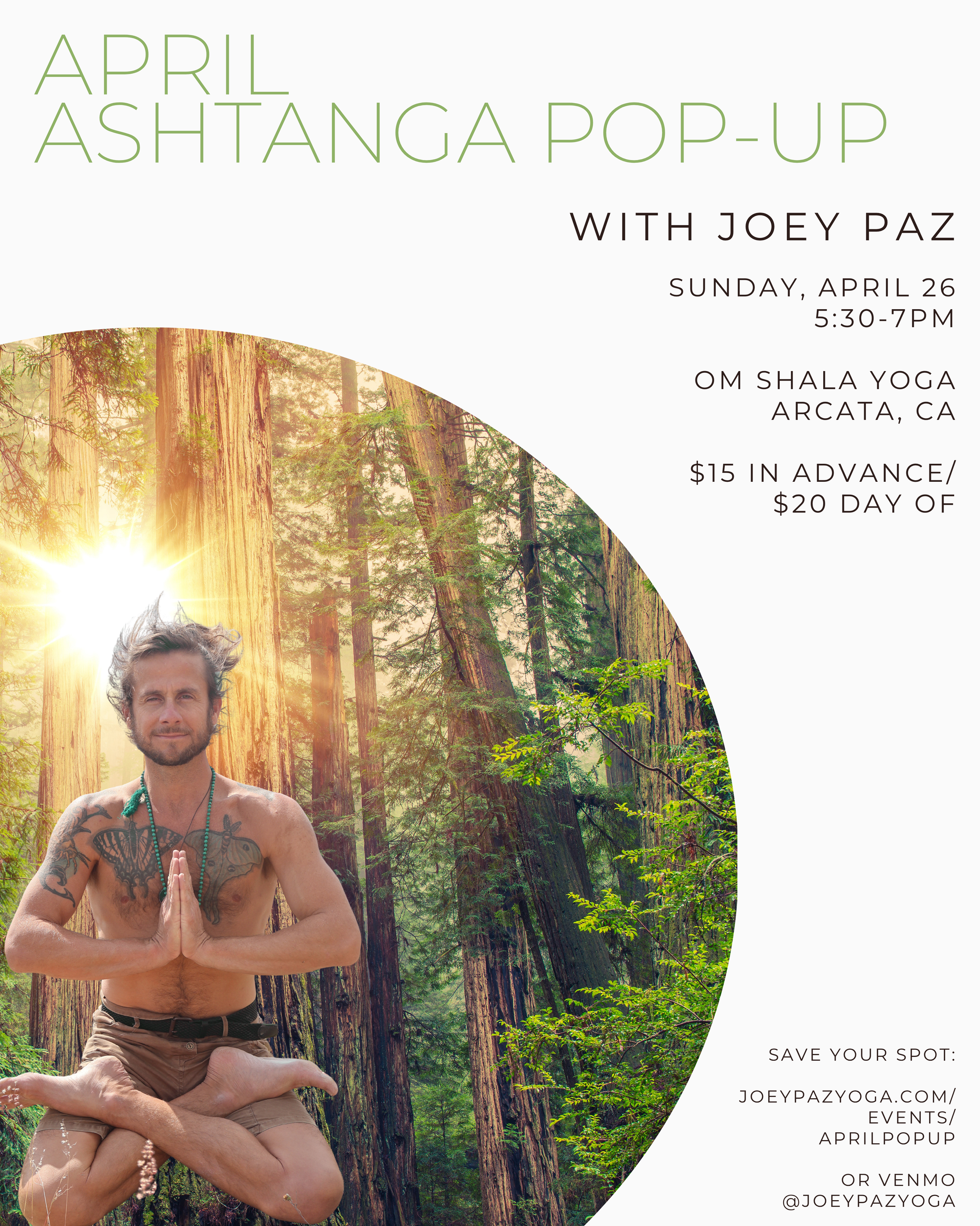 April Ashtanga Pop Up @ Om Shala