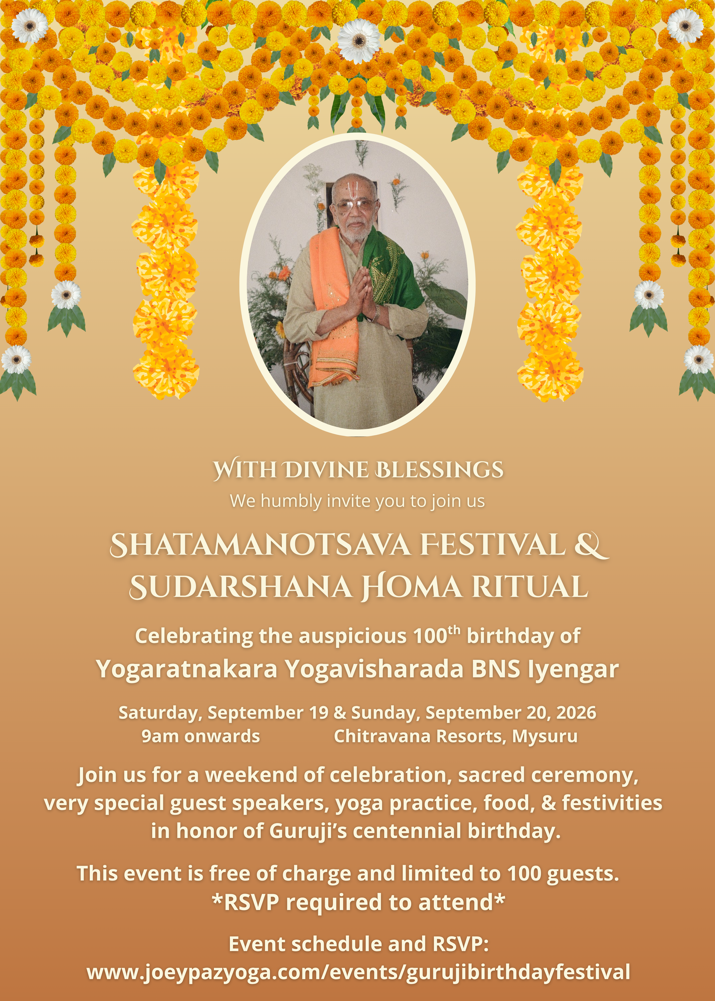 Guruji BNS Iyengar's 100th Birthday Festival 