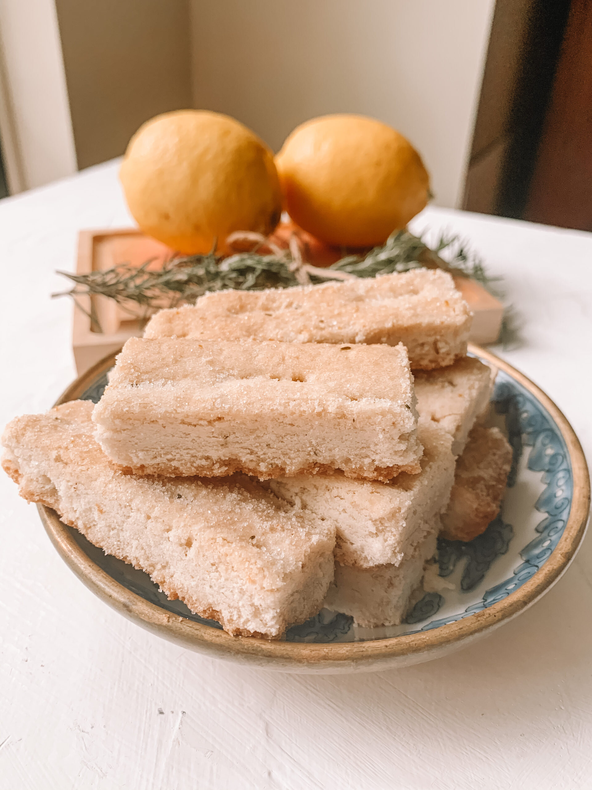 Lemon-Rosemary Shortbread Cookies