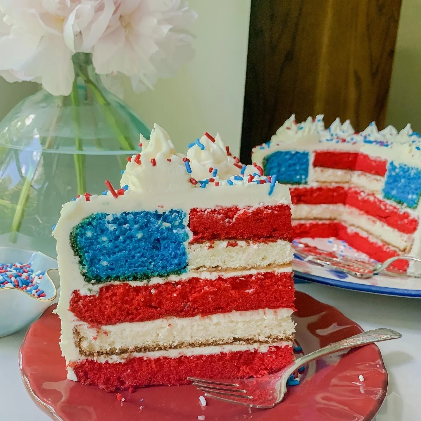 American Flag Cake