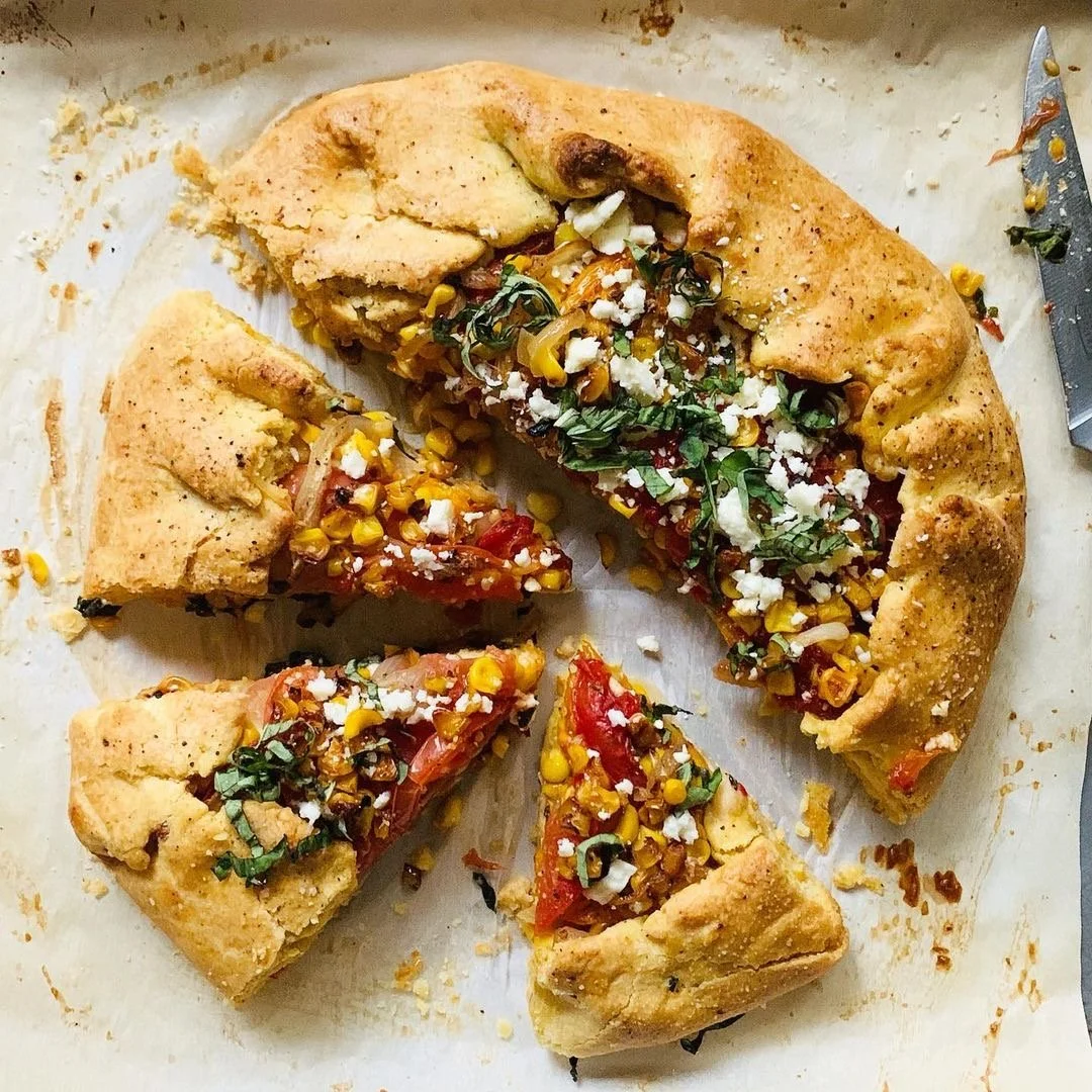 Tomato+Corn Crostata