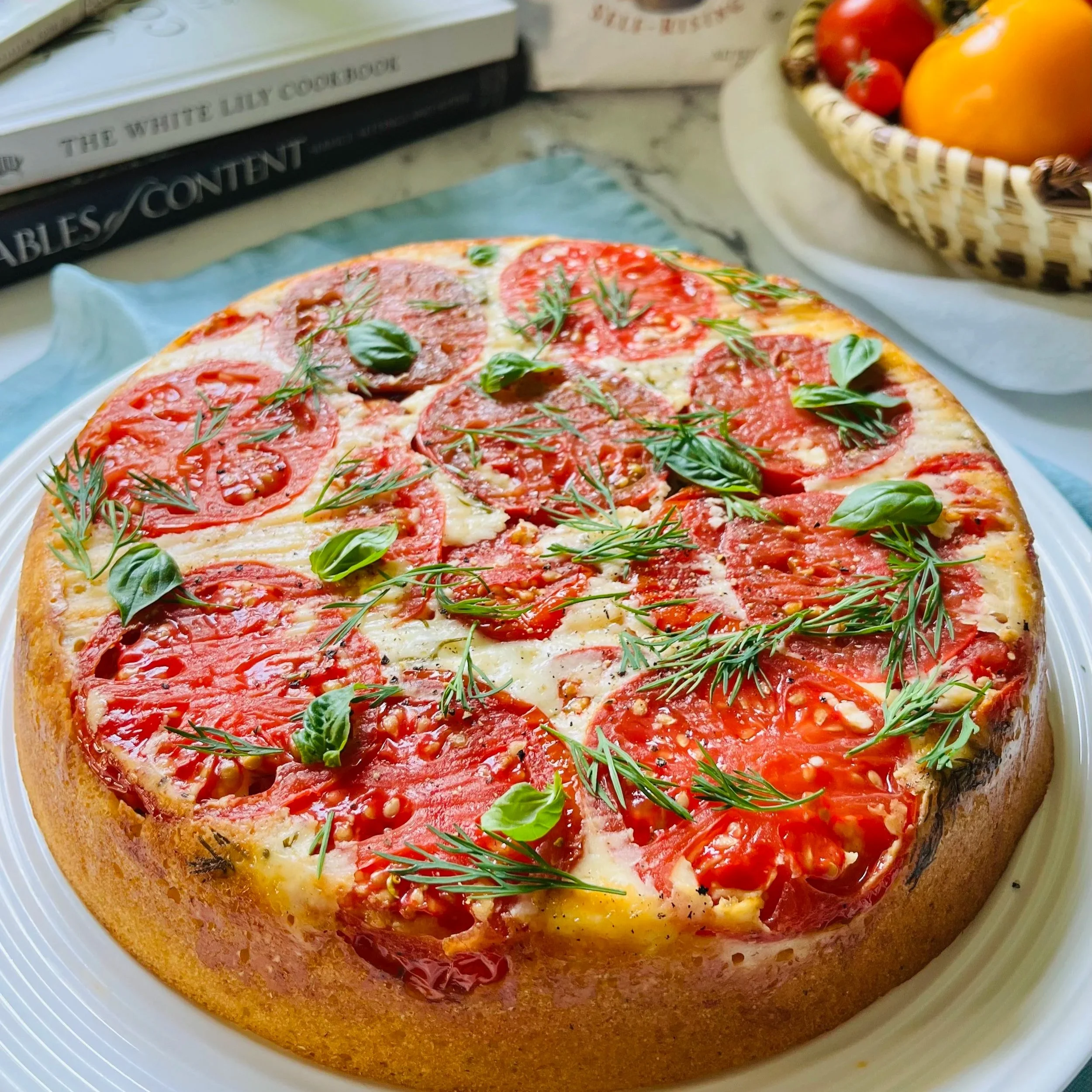 Upside Down Tomato Cornbread 