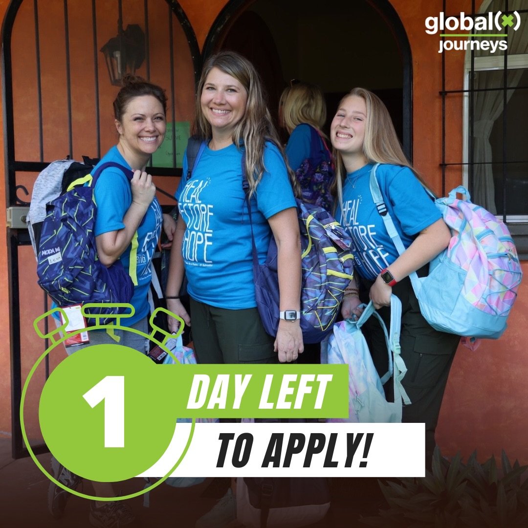 Last chance! There&rsquo;s only ONE day left to apply for a global(x) Summer Journey. Applications close TONIGHT at midnight. Make sure you&rsquo;re in before the deadline! Apply now. Link in bio.