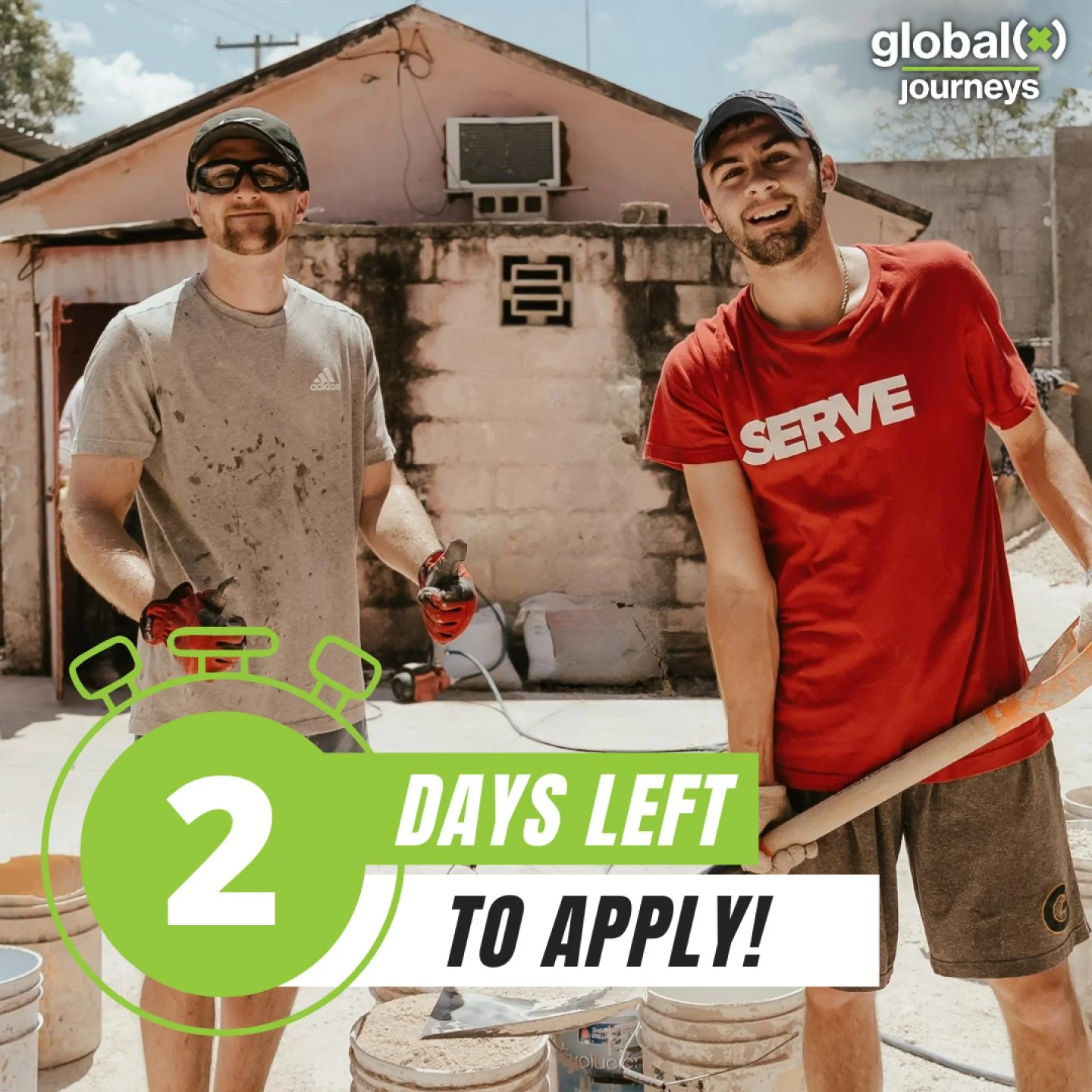 ⏳ Only 2 days left to apply for a global(x) journey! 

What if this fall was your opportunity to serve others, grow in your faith, and experience community that stays with you long after you return home? 💚

A global(x) journey is more than a trip. I