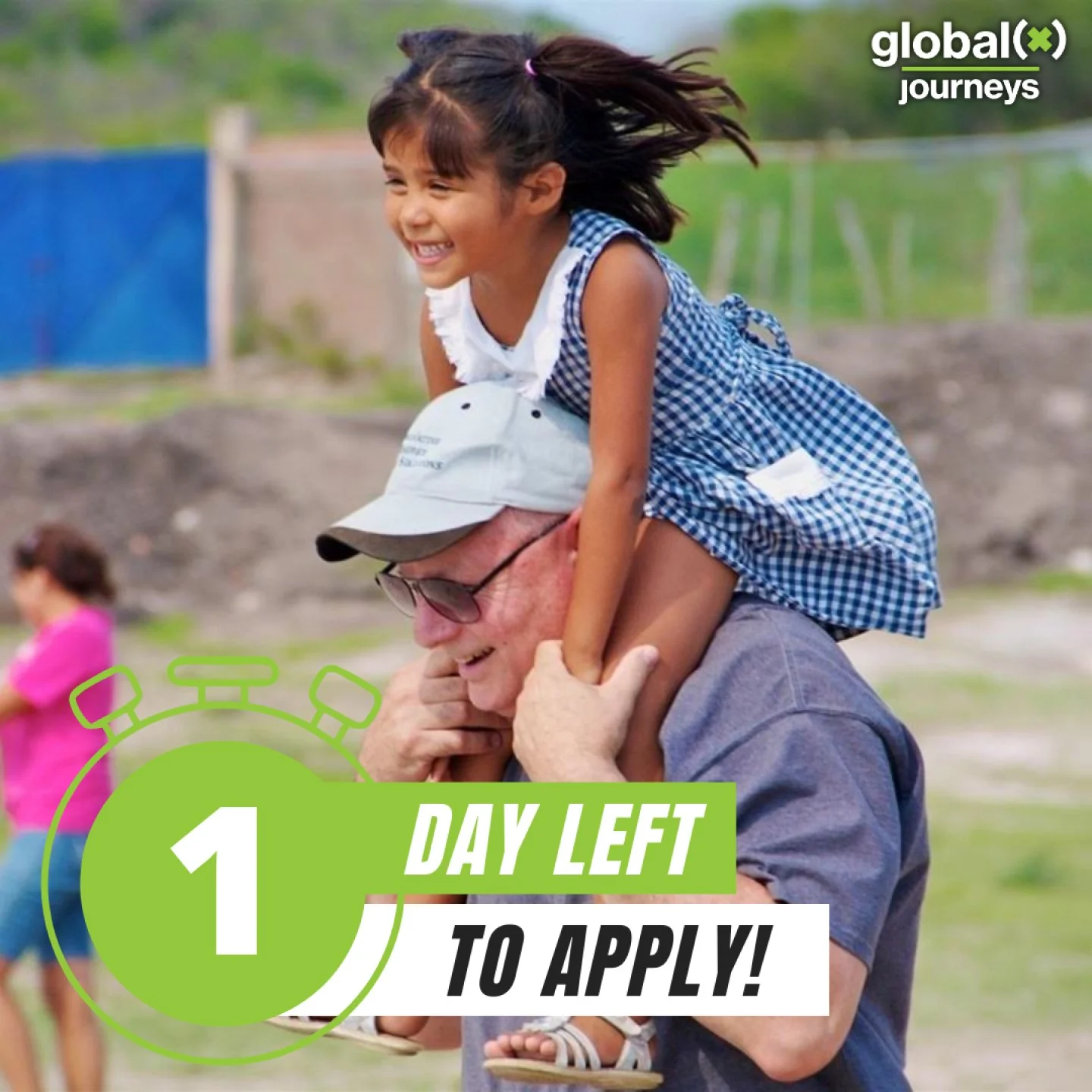 ⏳ Only 1 day left to apply for a global(x) journey!

What if this simple &ldquo;yes&rdquo; became the start of something bigger than you expected? A chance to grow in your faith, serve others, experience meaningful community, and see God move in new 