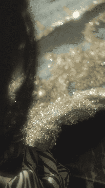 Close-up from the atelier, the making of the crystalized mini. skirt