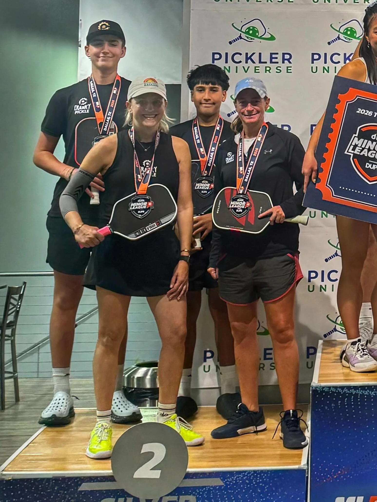 MiLP is always such a wild ride. 🎢

So lucky to compete with the amazing players at @crankypickle_nbtx . We practiced one time together and somehow came away with a DUPR 18 silver medal at the second-largest MiLP and biggest regional event ever host