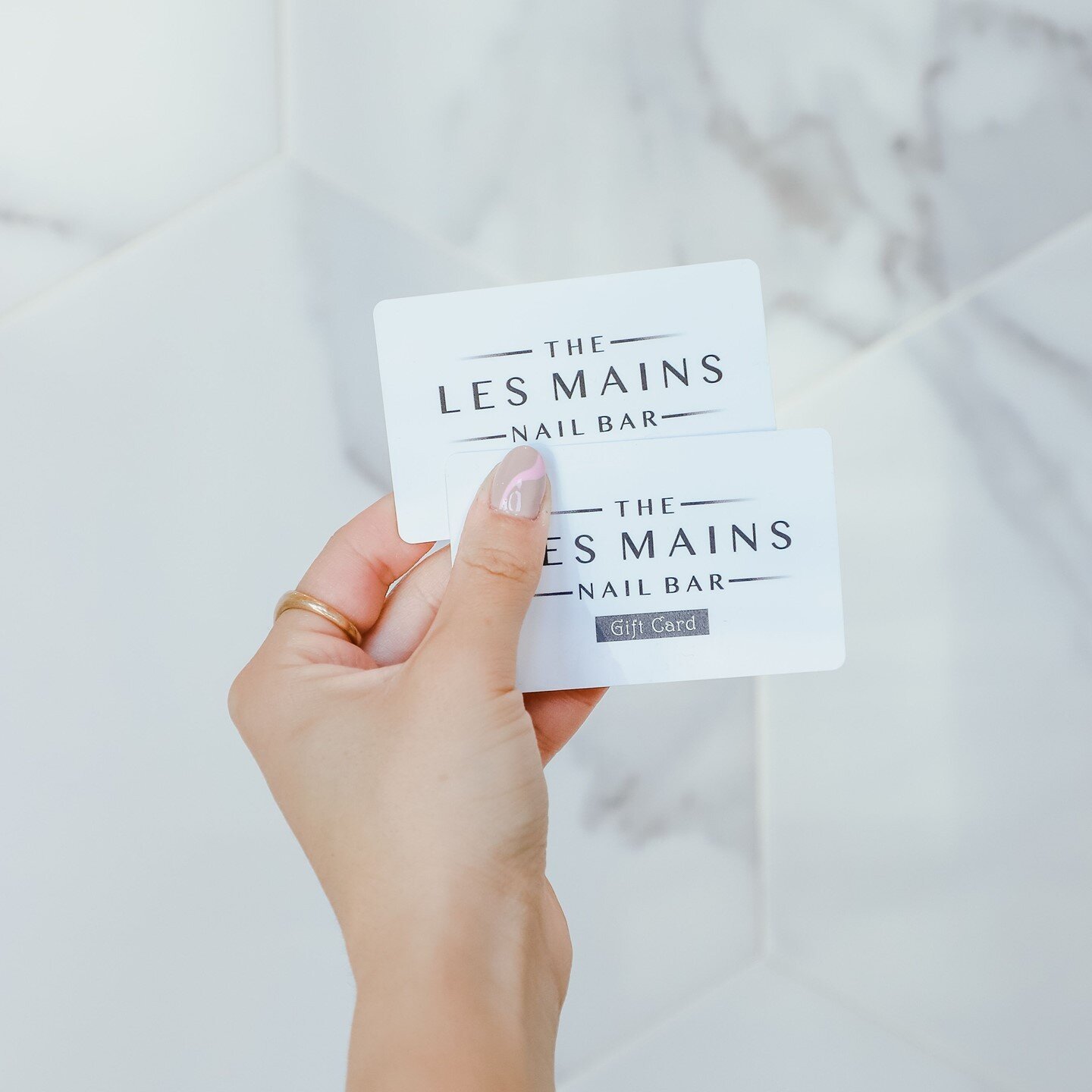 Les Mains gift cards are the best way of telling someone you love them 😉 Give the gift of relaxation and self-care! Now available to purchase in our salon. #LesMainsTheWorks