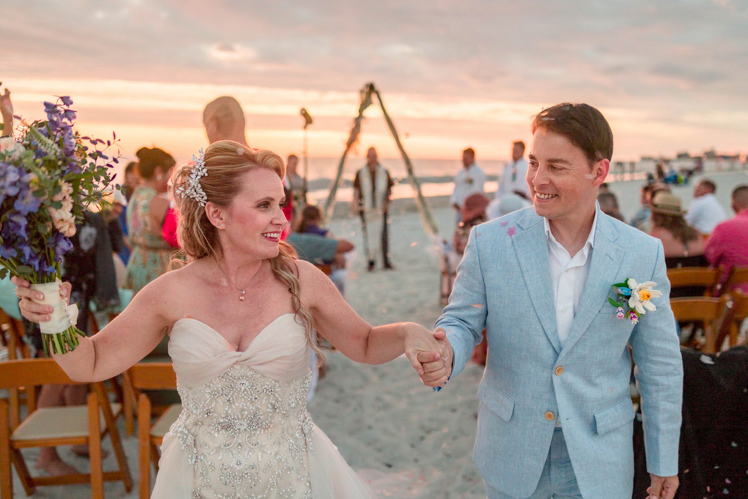 Wedding on the beach in Saint Petersburg, Fl