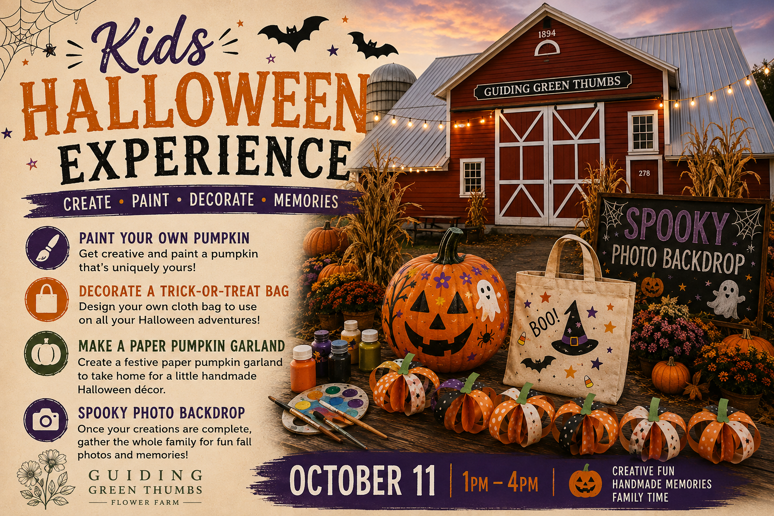 Kid's Halloween Craft & Create Experience!