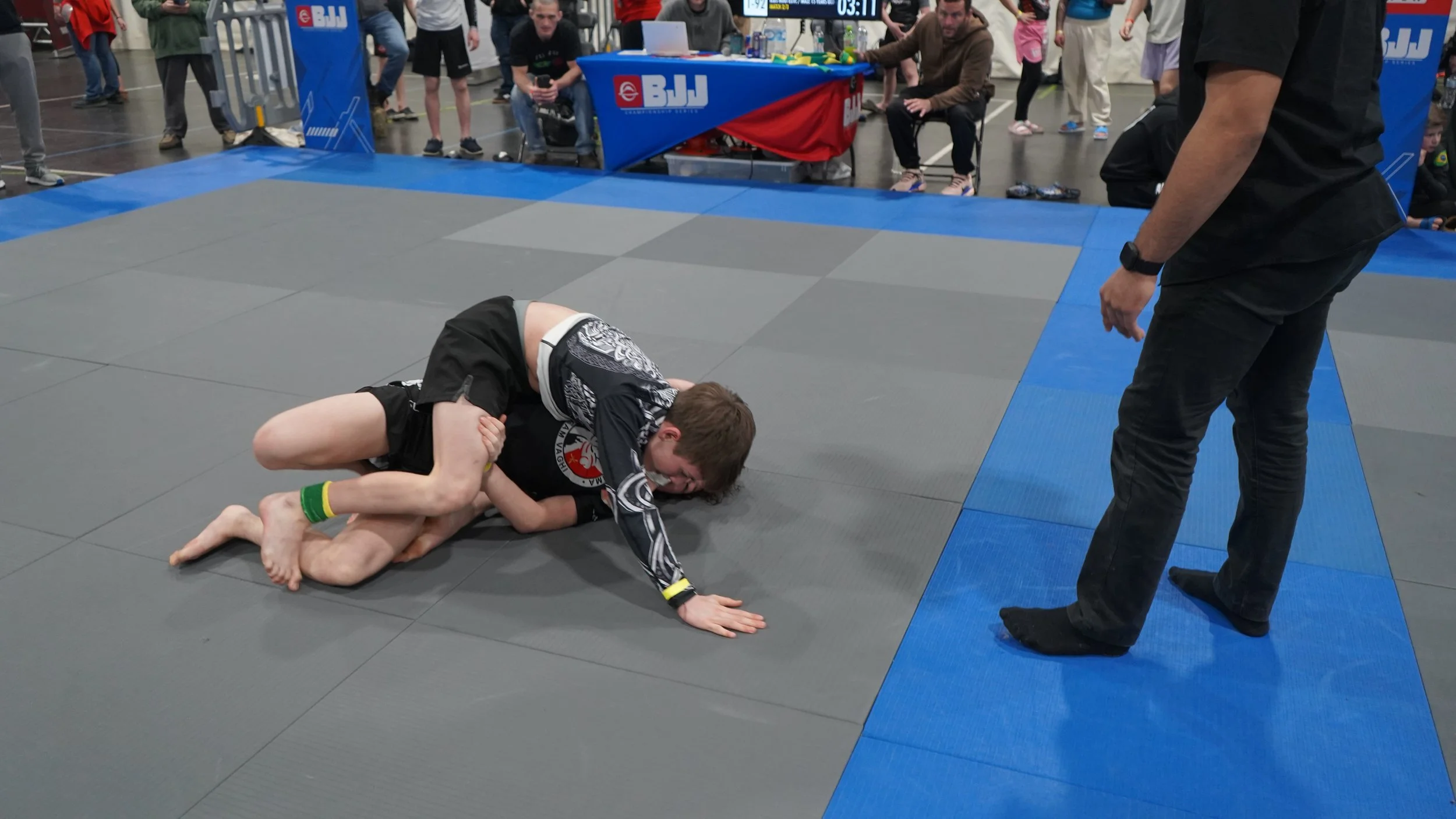 BJJ athlete competing at tournament
