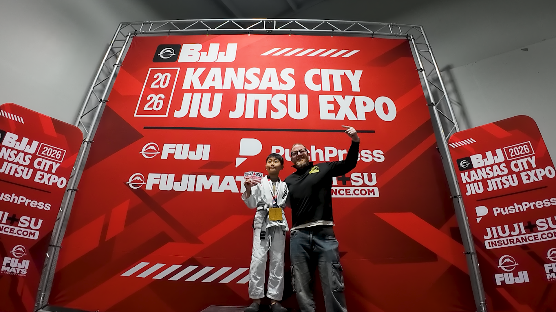 Jiu-jitsu athlete competing in Fuji Jiu-jitsu tournament