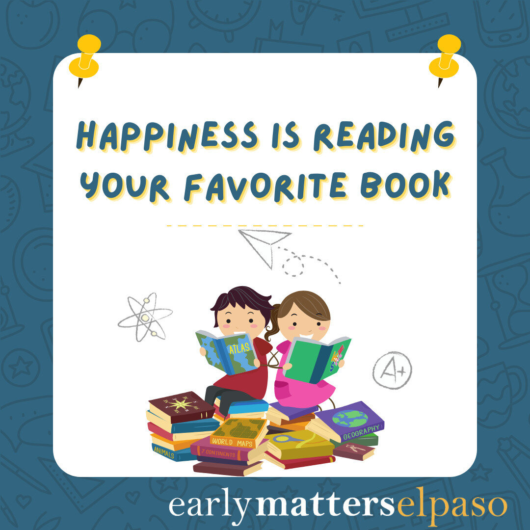 Reading to your child has proven to improve cognitive skills. Click the link in our description to check out some of the CDC's book recommendations!📚 

#ElPaso #EarlyMattersElPaso #EarlyChildhoodDevelopment #Childhood #ChildhoodPrograms #EarlyChildh