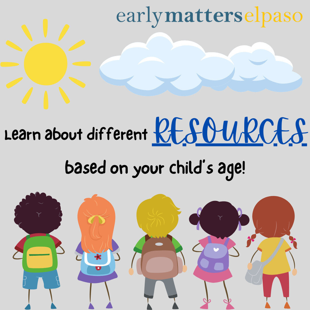 If you'd like to learn more about resources based on your child&rsquo;s age, make sure you visit the Early Matters El Paso website and click on the Family Resources tab!! Link in bio🔗✏️🖍

#ElPaso #EarlyMattersElPaso #EarlyChildhoodDevelopment #Chil