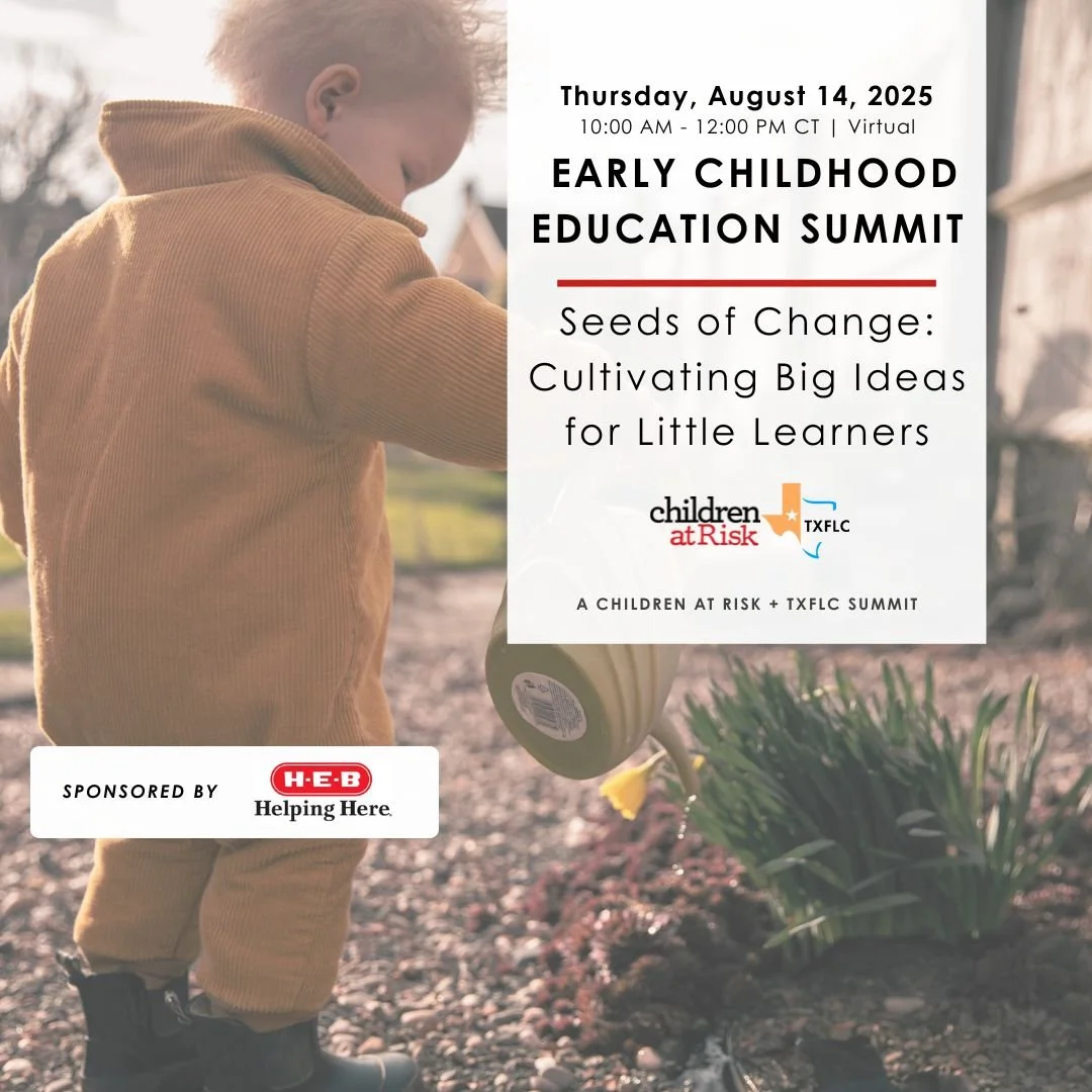 Texas, the future starts with quality early childhood education! 🌟
Be part of the 2025 Early Childhood Education Summit on August 14 at 10 AM CT.

Join the conversation, connect with experts, and help shape a brighter future for young Texans.

📅 Re