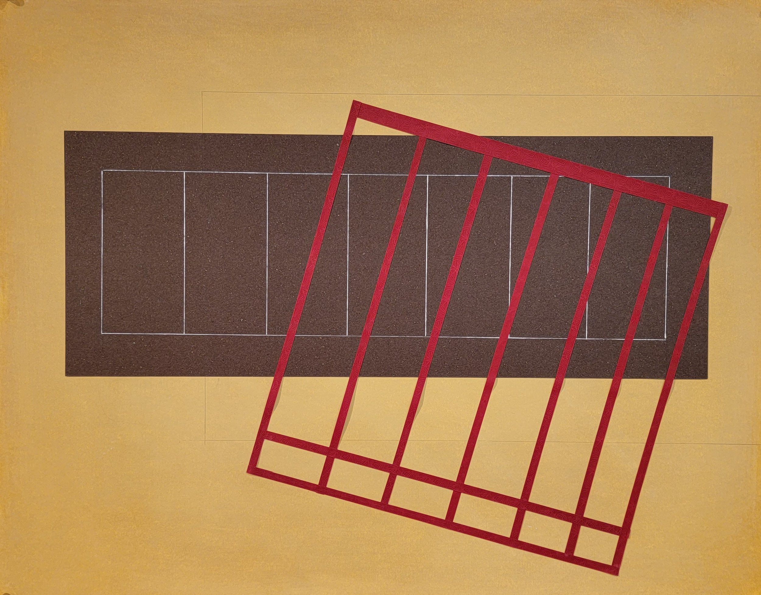 Barton_Red Grid with Golden ratio 2023 Mixed media and oil CTOP.jpg