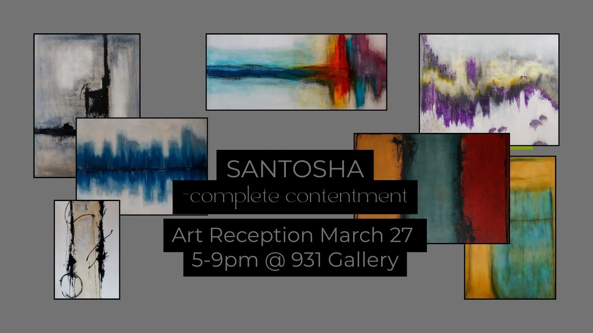 Santosha, Complete Contentment, oil paintings by Cristina Bowes