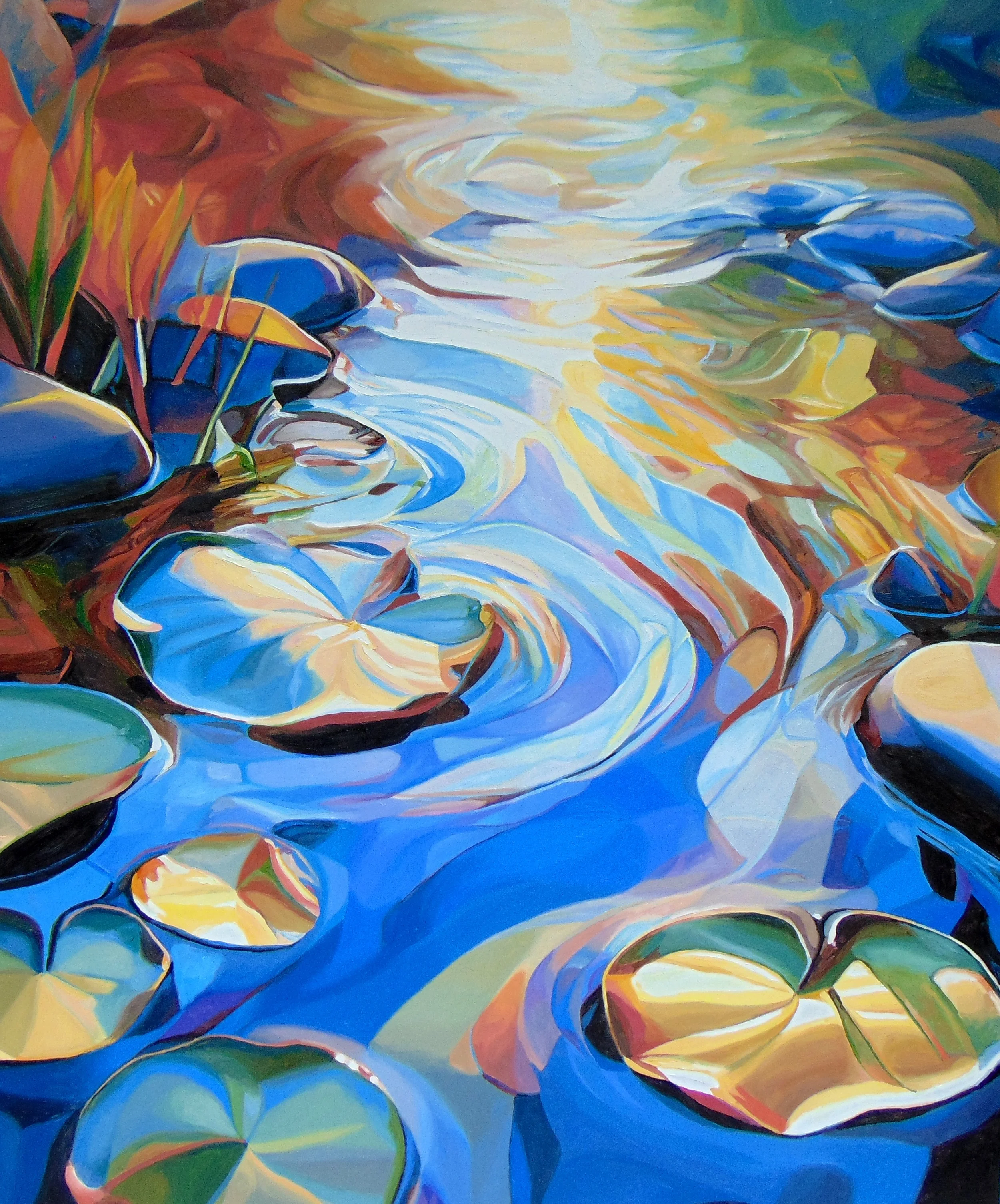 Afloat in Light, oil on canvas